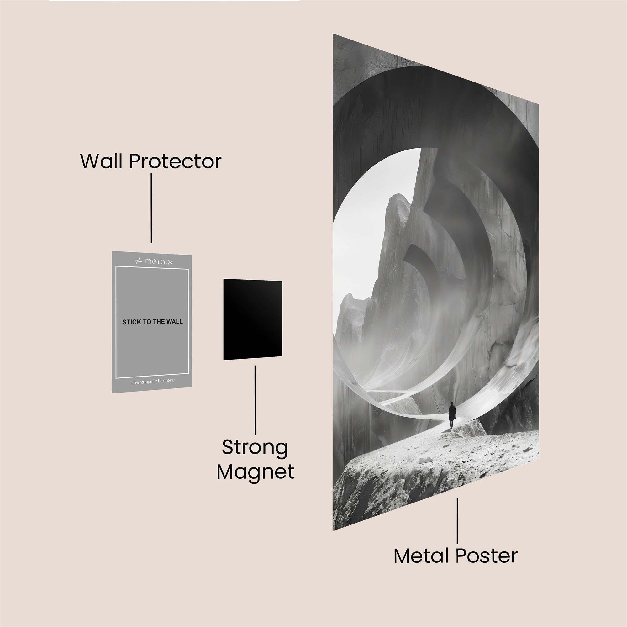 Portal Serenity Safe Wall Magnetic / M