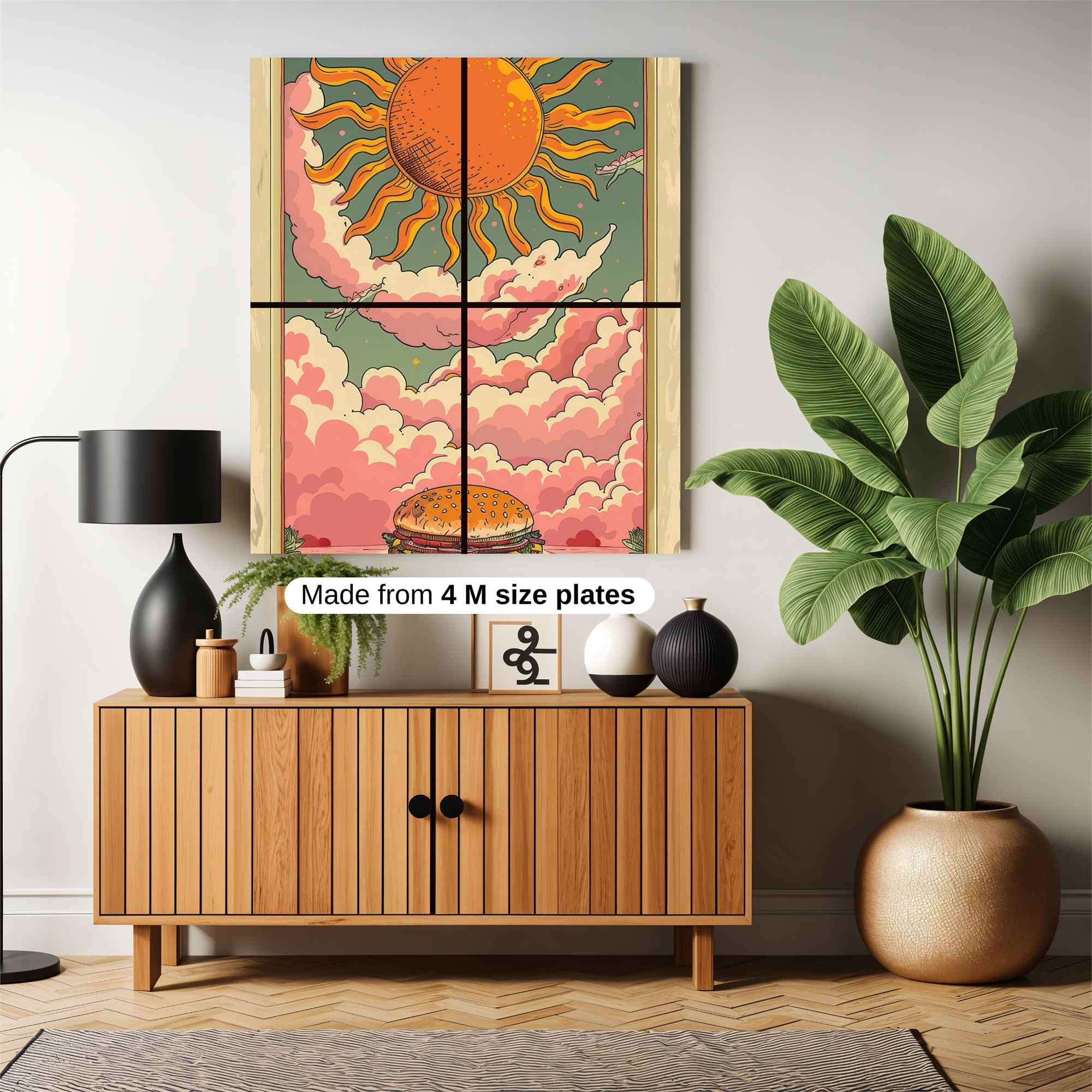 Burger Bliss Safe Wall Magnetic / M