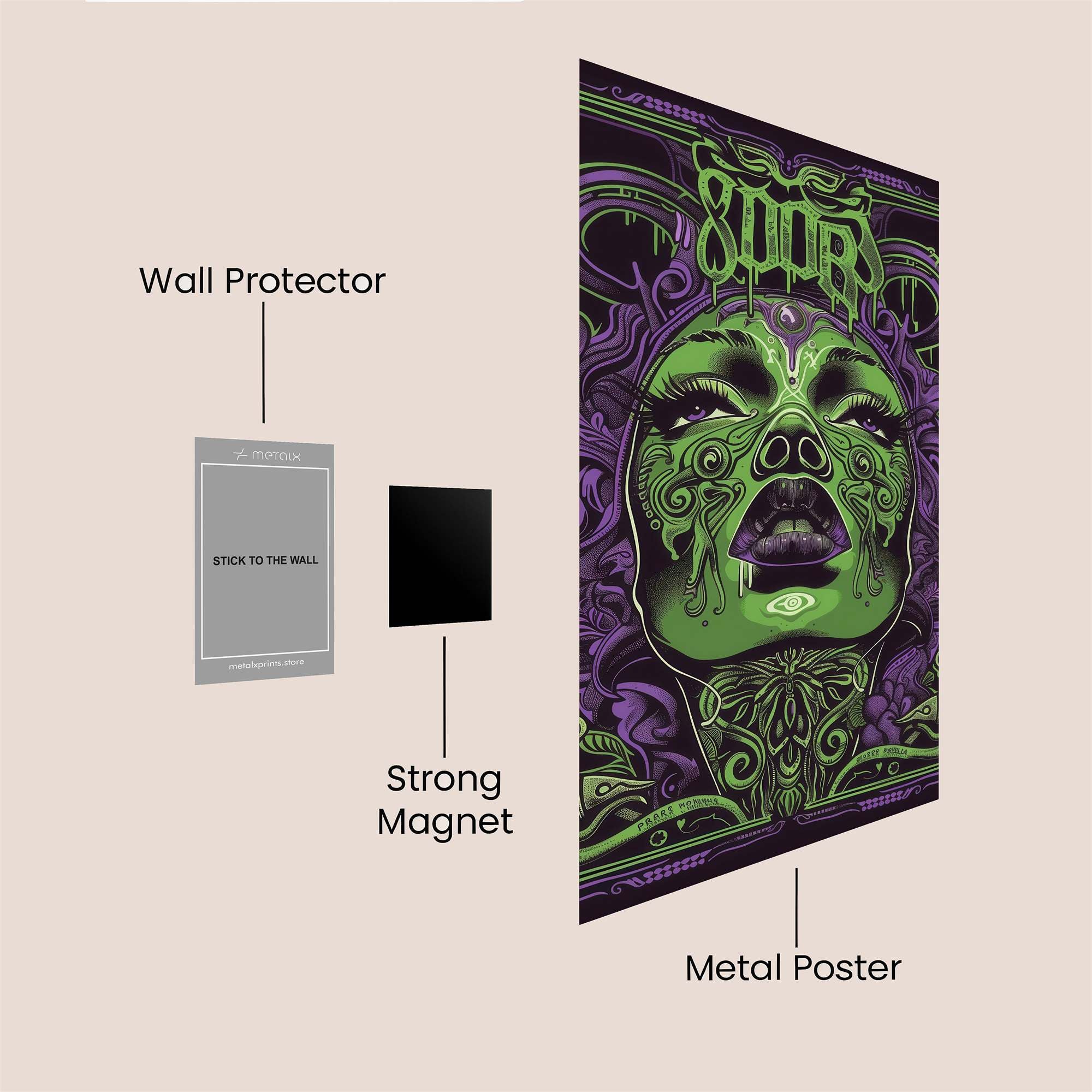 Toxic Enigma Safe Wall Magnetic / M