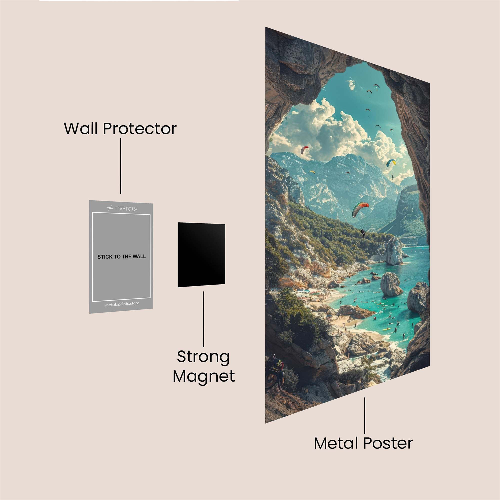 Paradise Unleashed Safe Wall Magnetic / M