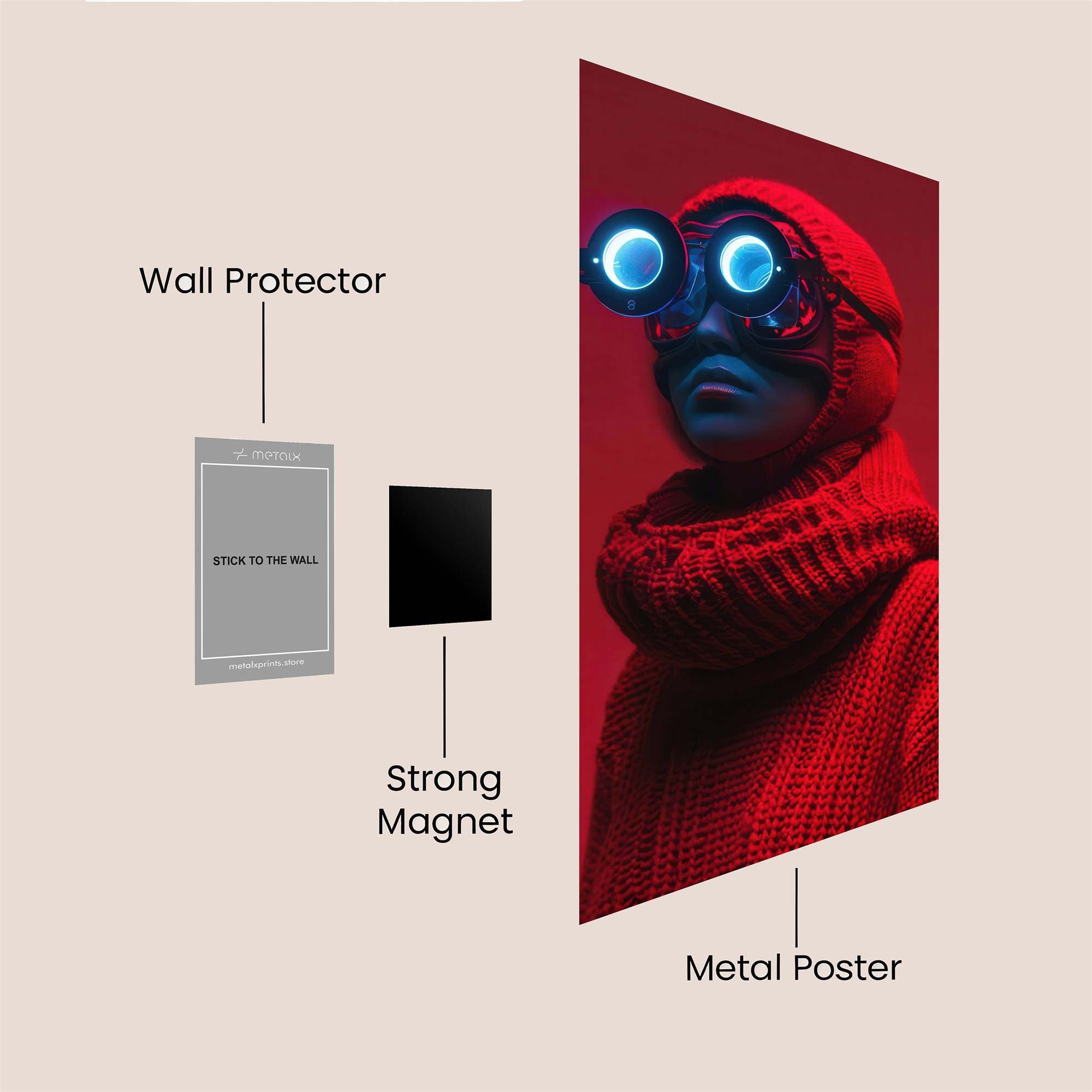 Goggles Intrigue Safe Wall Magnetic / M