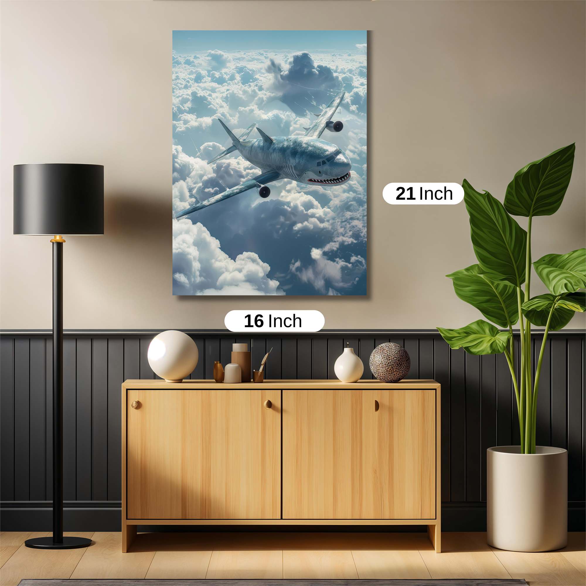 Sharkplane Whimsy Safe Wall Magnetic / M
