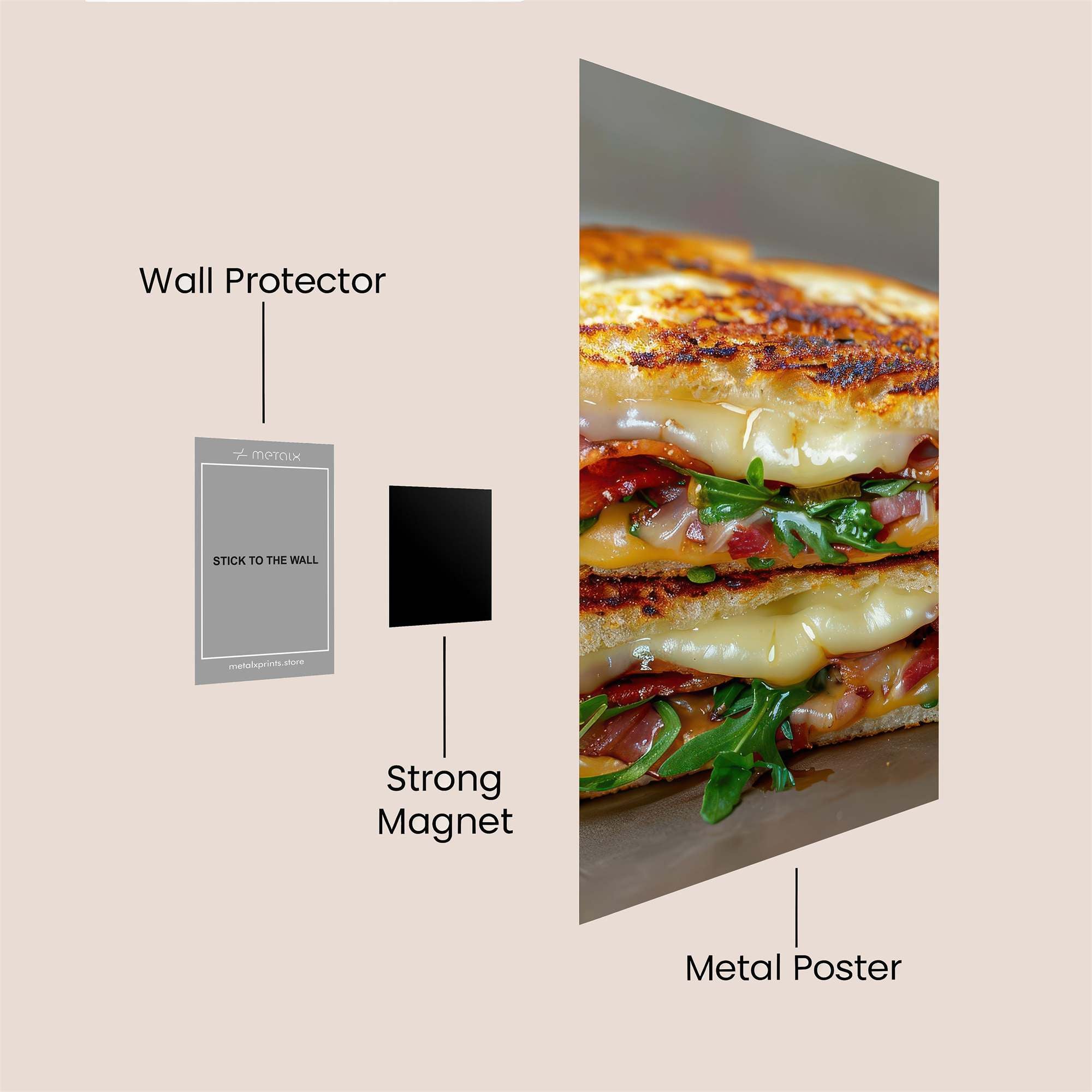 Bacon Bliss Safe Wall Magnetic / M