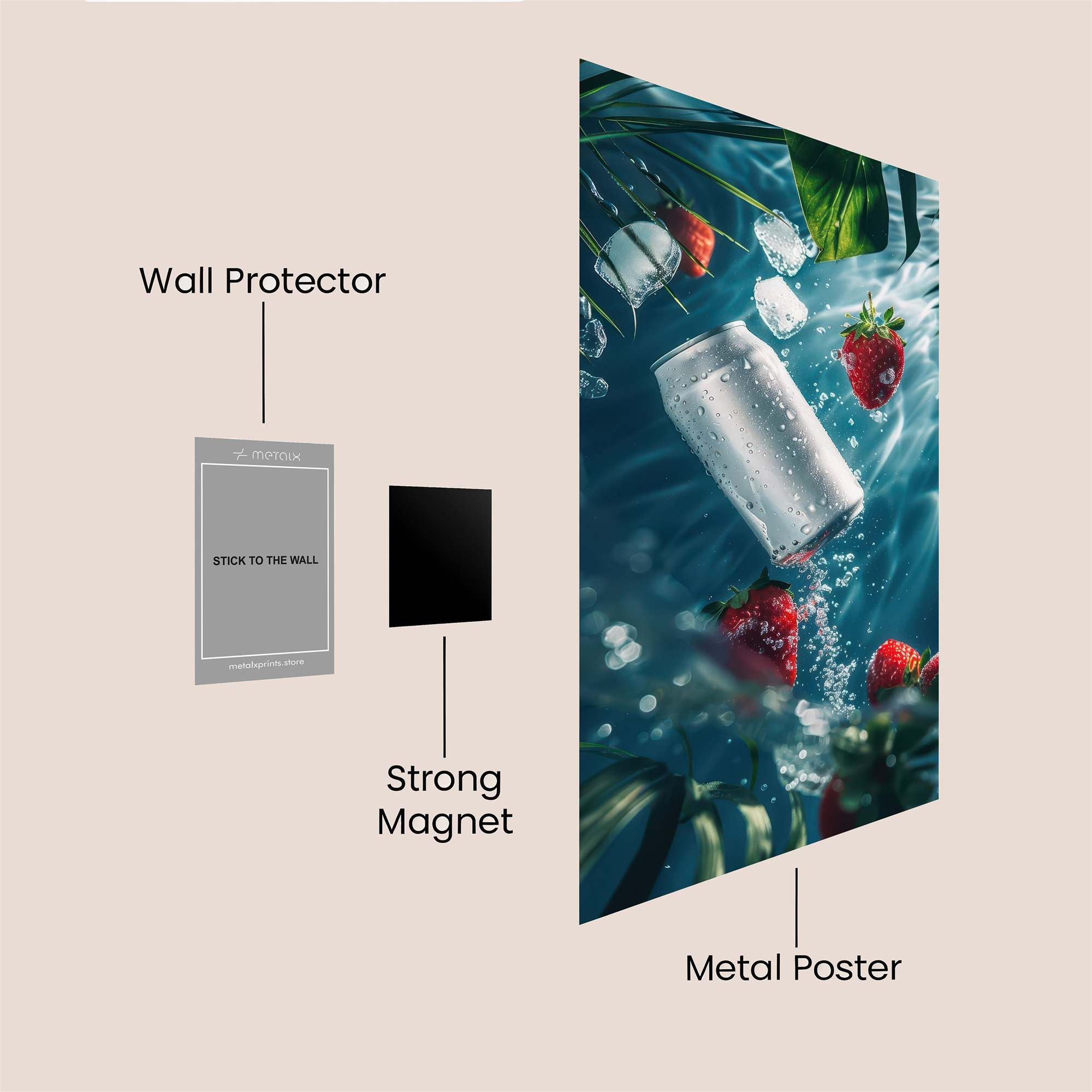 Soda Serenity Safe Wall Magnetic / M