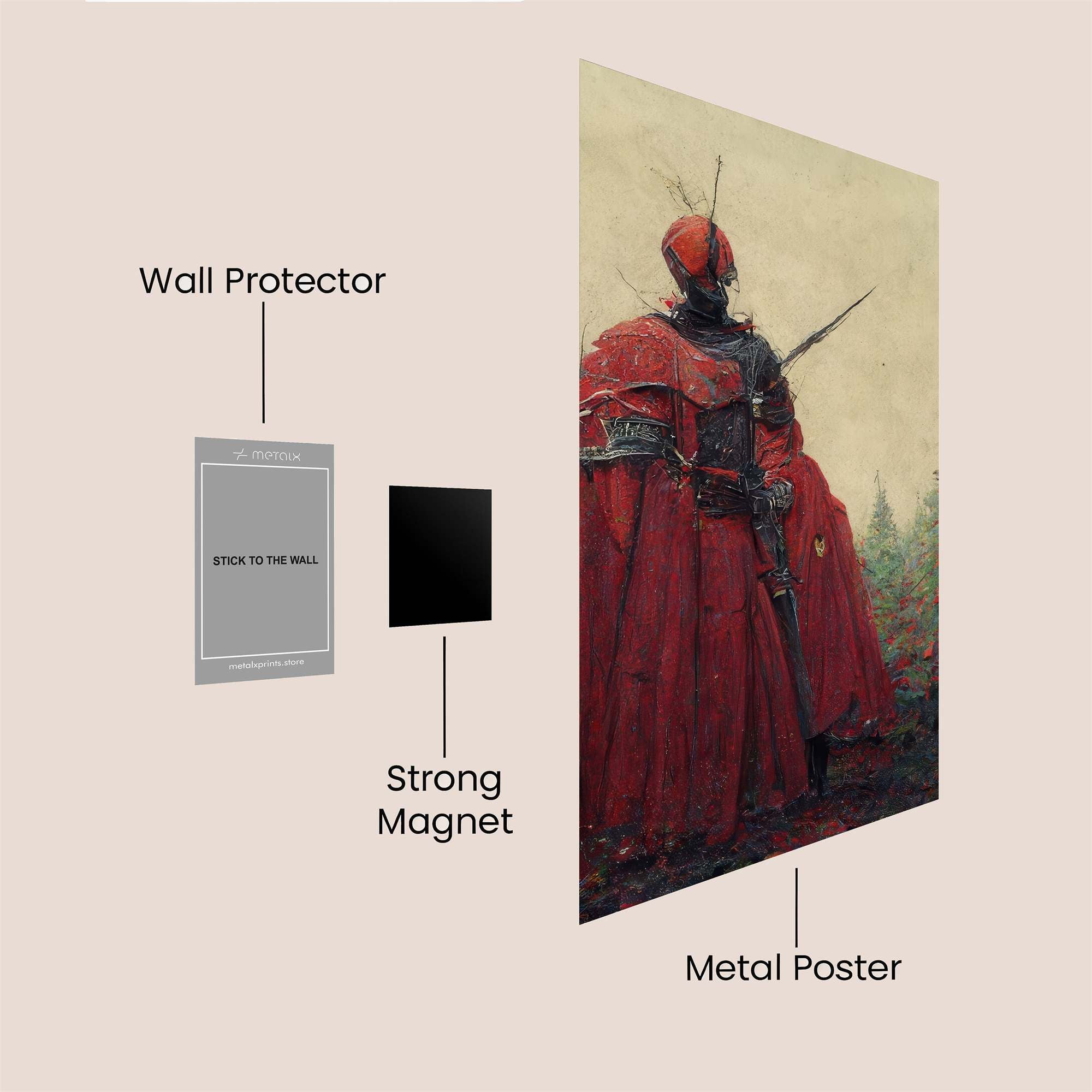 Knightly Solitude Safe Wall Magnetic / M