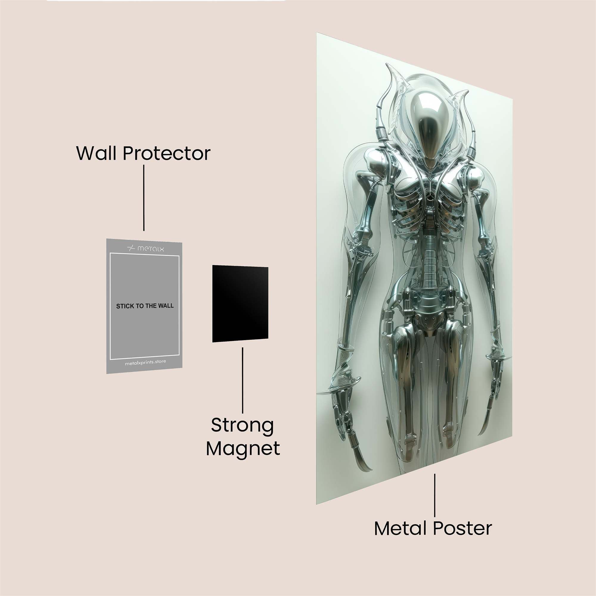 Android Serenity Safe Wall Magnetic / M