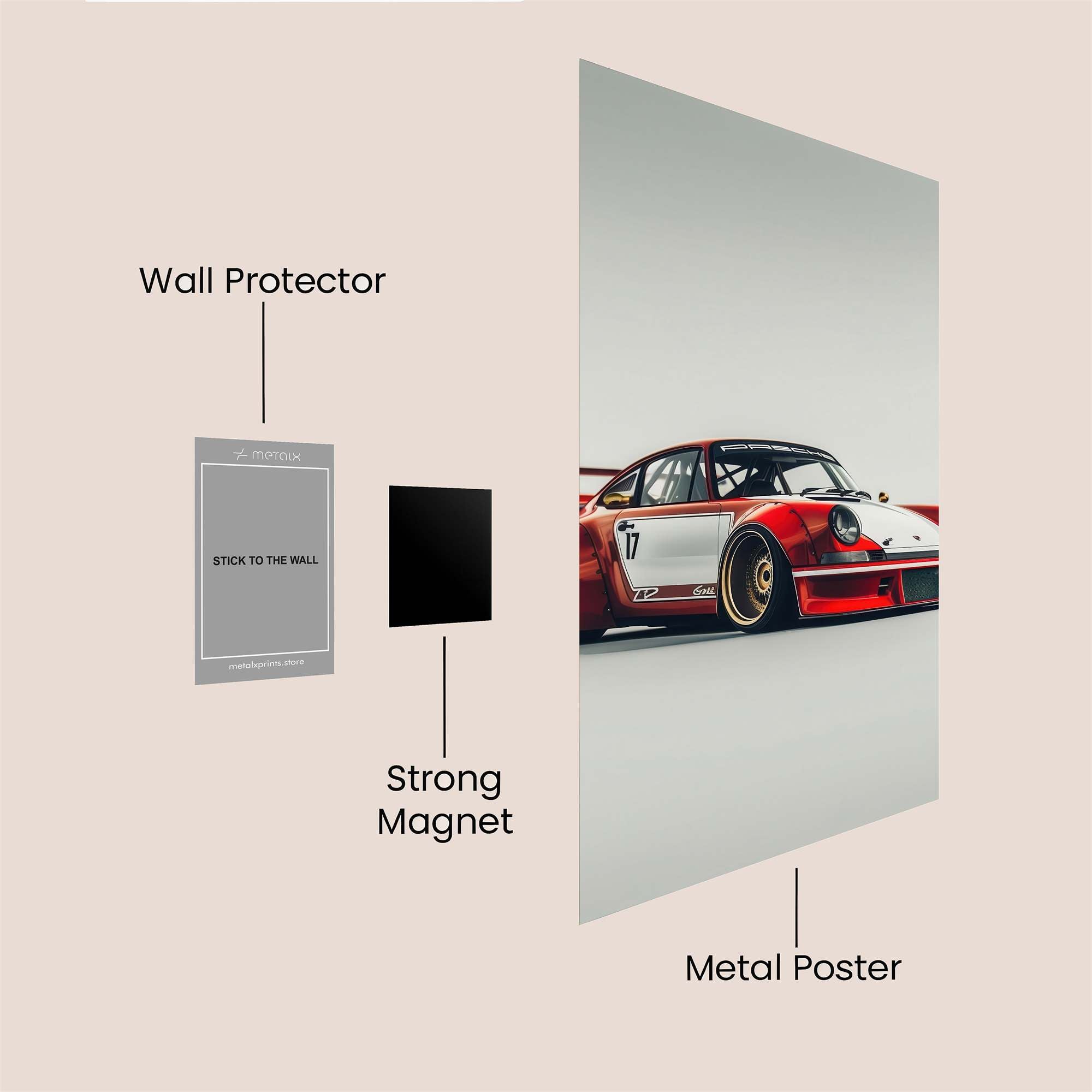 Porsche Passion Safe Wall Magnetic / M