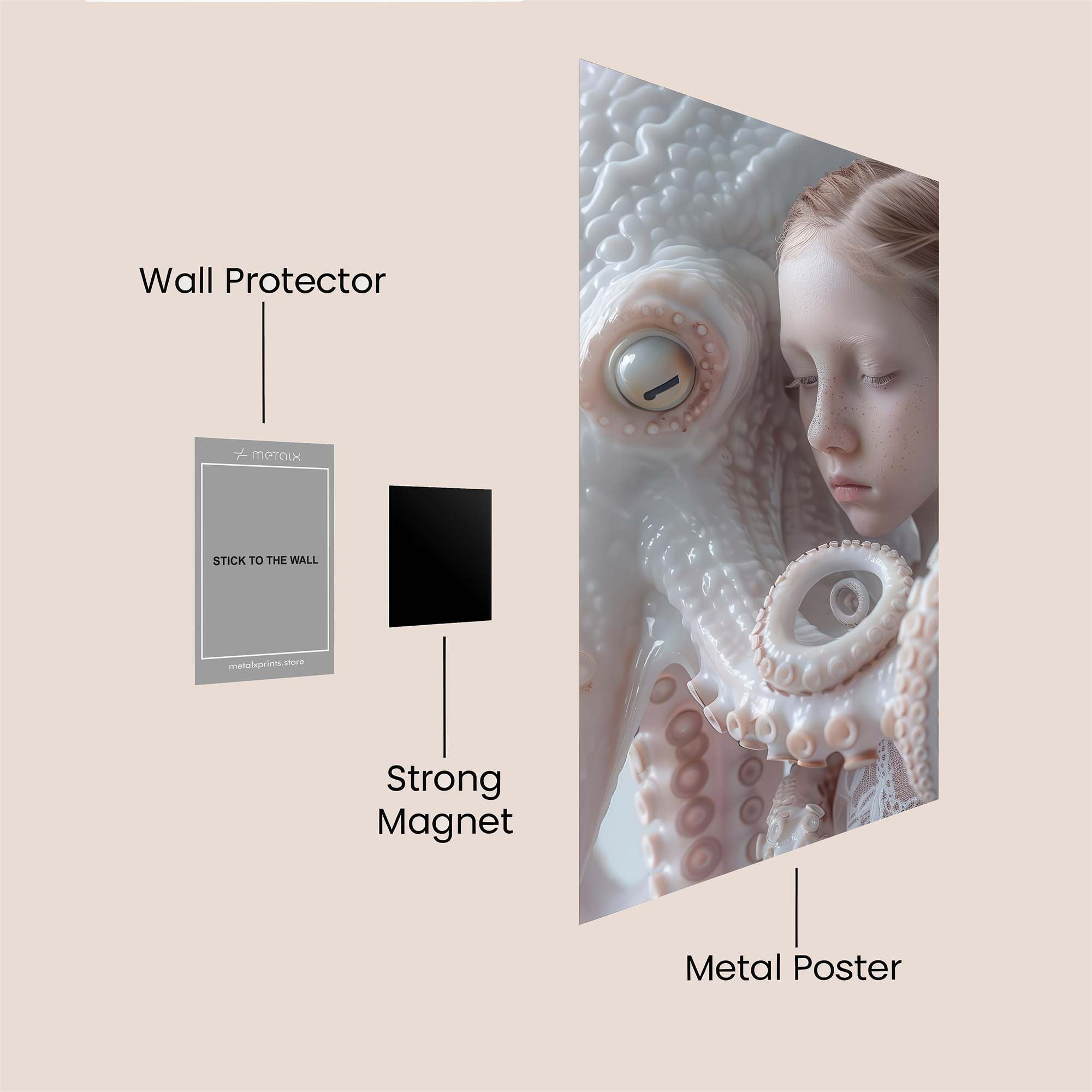 Octopus Dream Safe Wall Magnetic / M