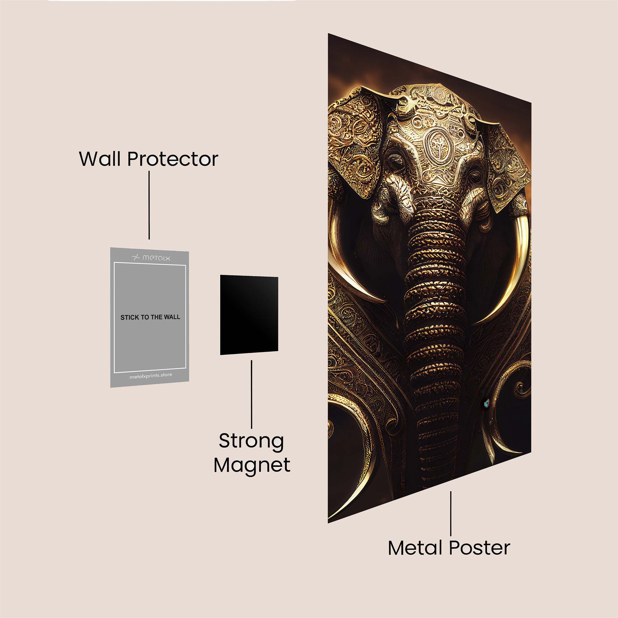 Ganesha Regal Safe Wall Magnetic / M