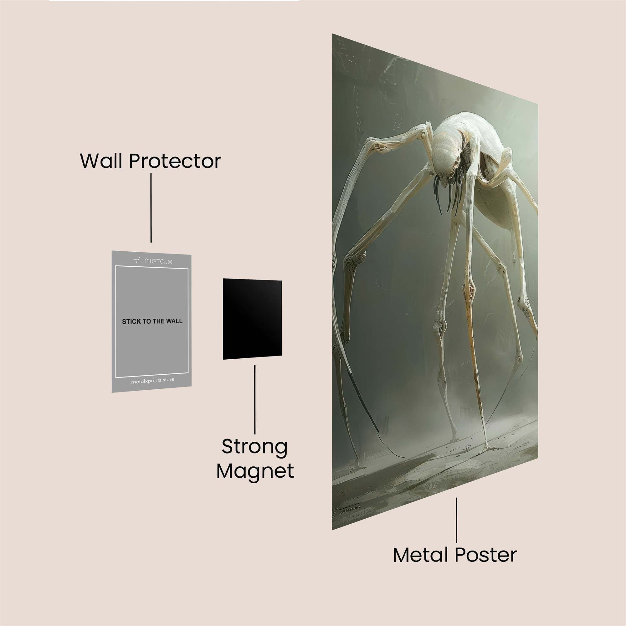 Spider Ghastly Safe Wall Magnetic / M