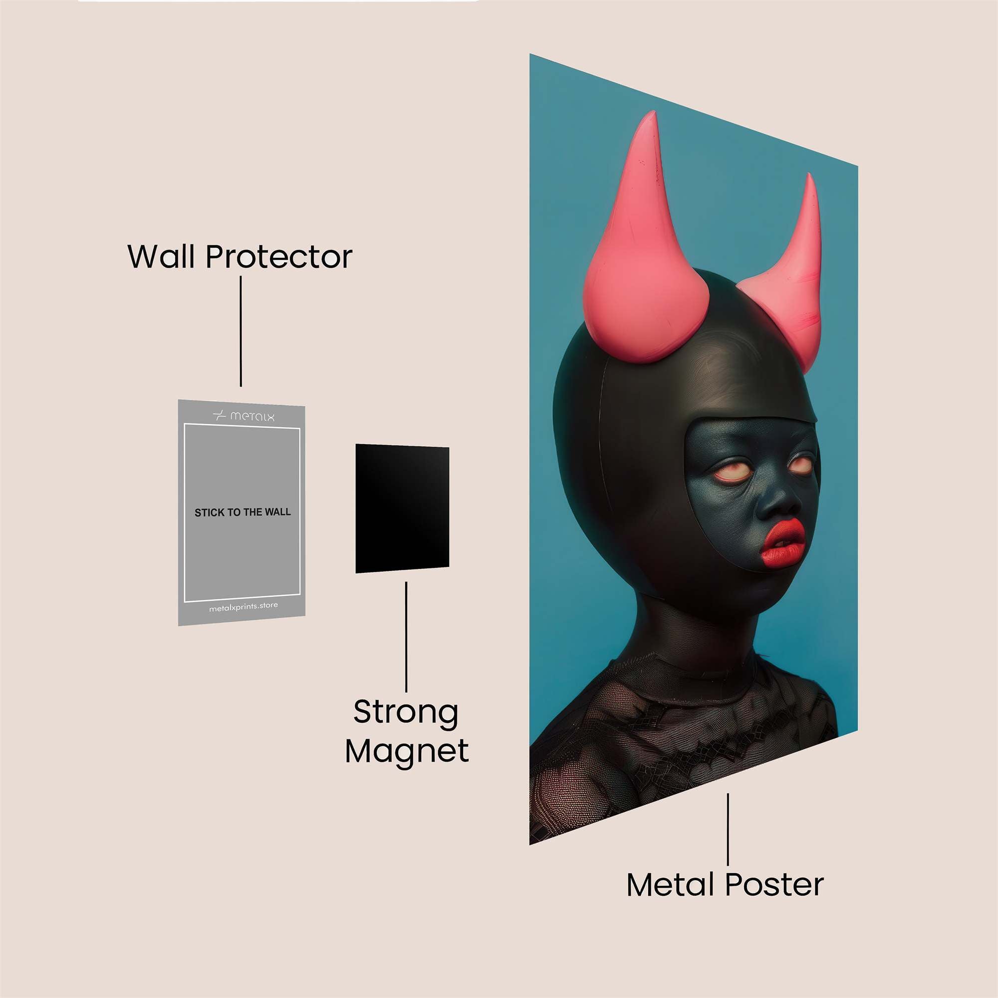 Demon Whimsy Safe Wall Magnetic / M