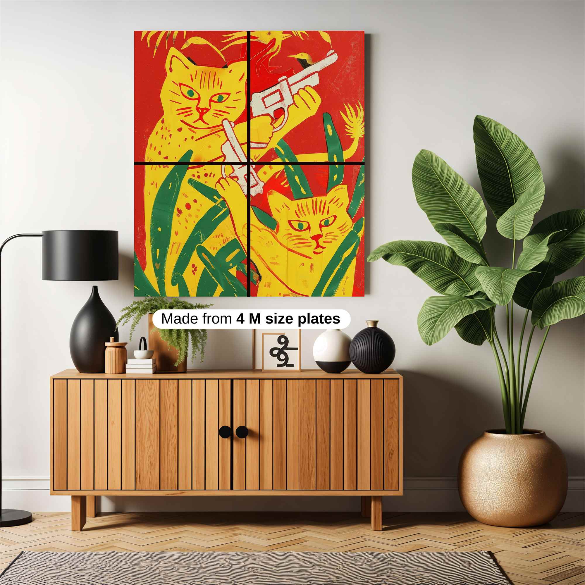 Cat Outlaws Safe Wall Magnetic / M