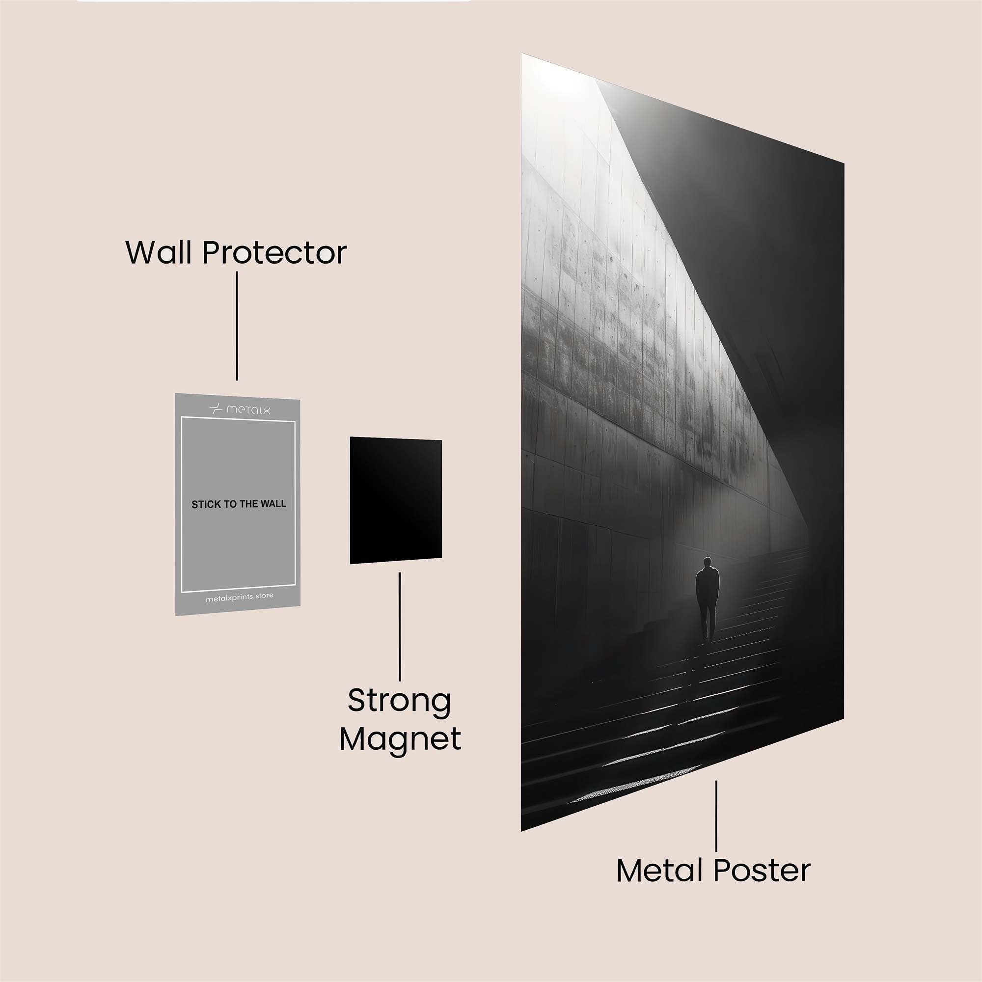 Light Ascend Safe Wall Magnetic / M