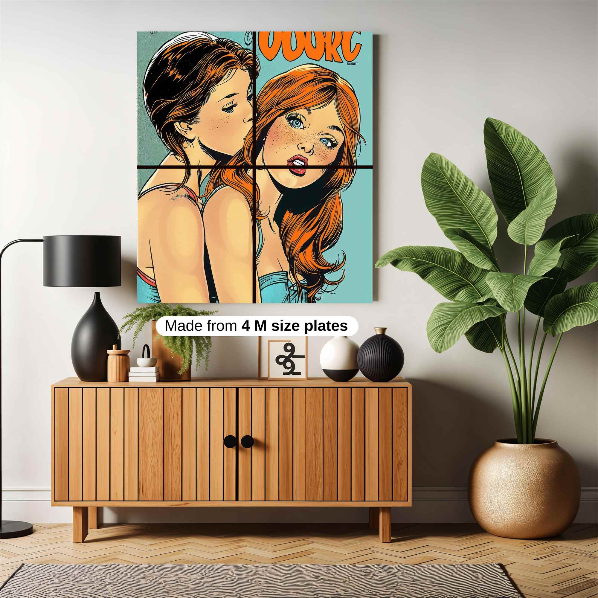 Passionate Kiss Safe Wall Magnetic / M