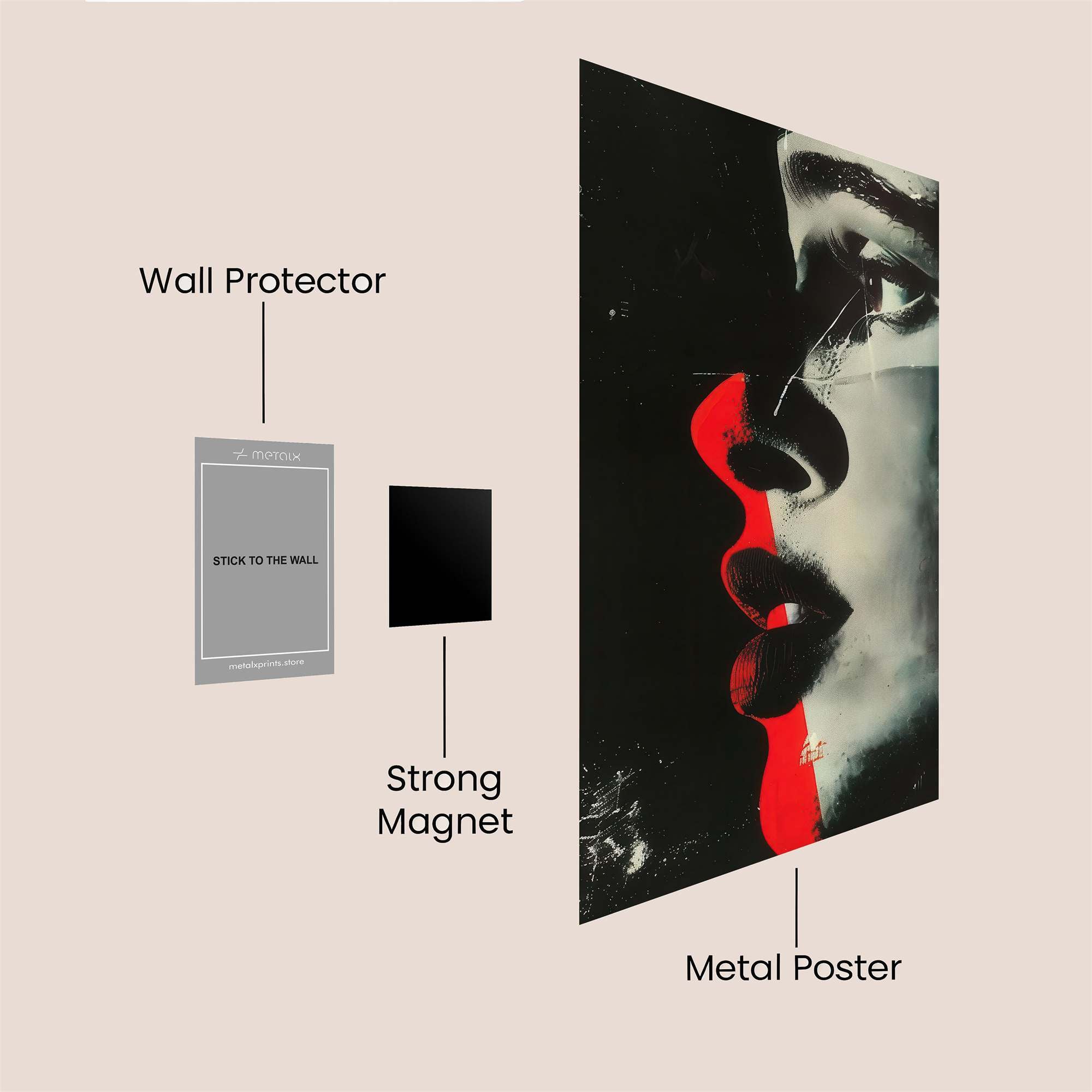Marilyn Mystery Safe Wall Magnetic / M