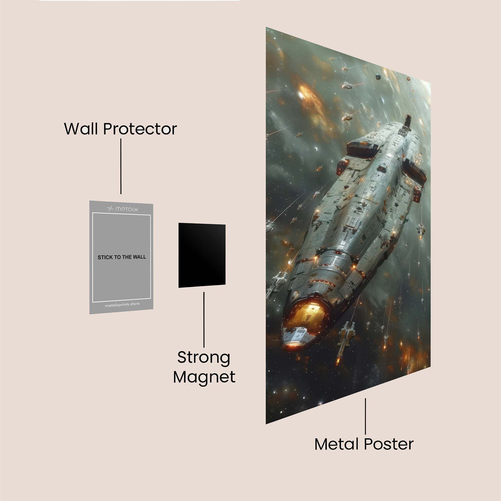 Starship Odyssey Safe Wall Magnetic / M