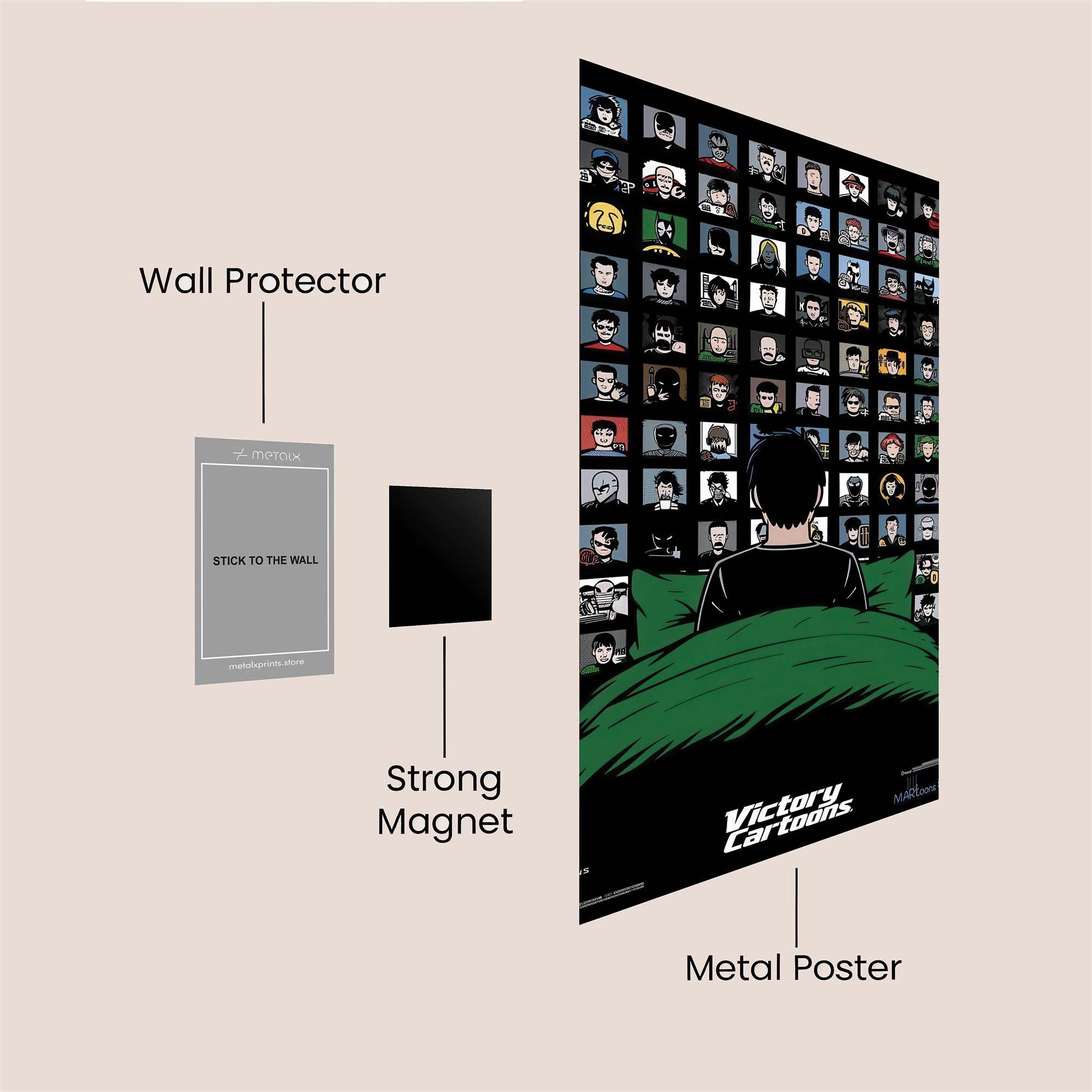 Heroes Unveiled Safe Wall Magnetic / M