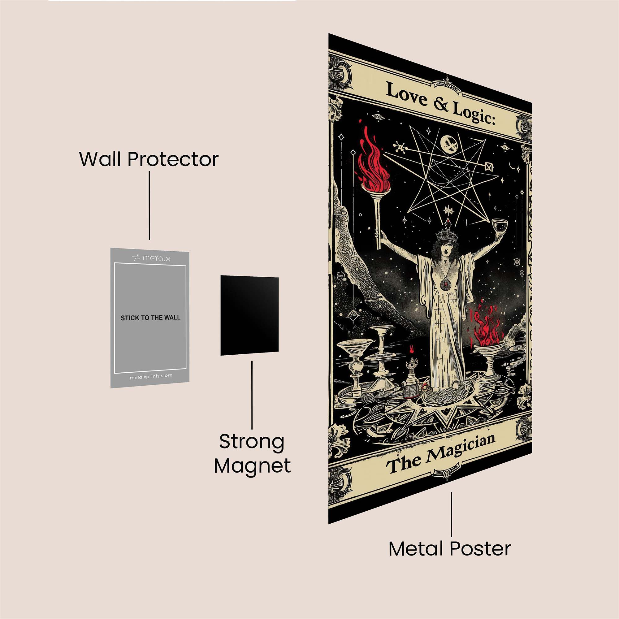 Magician's Mystery Safe Wall Magnetic / M