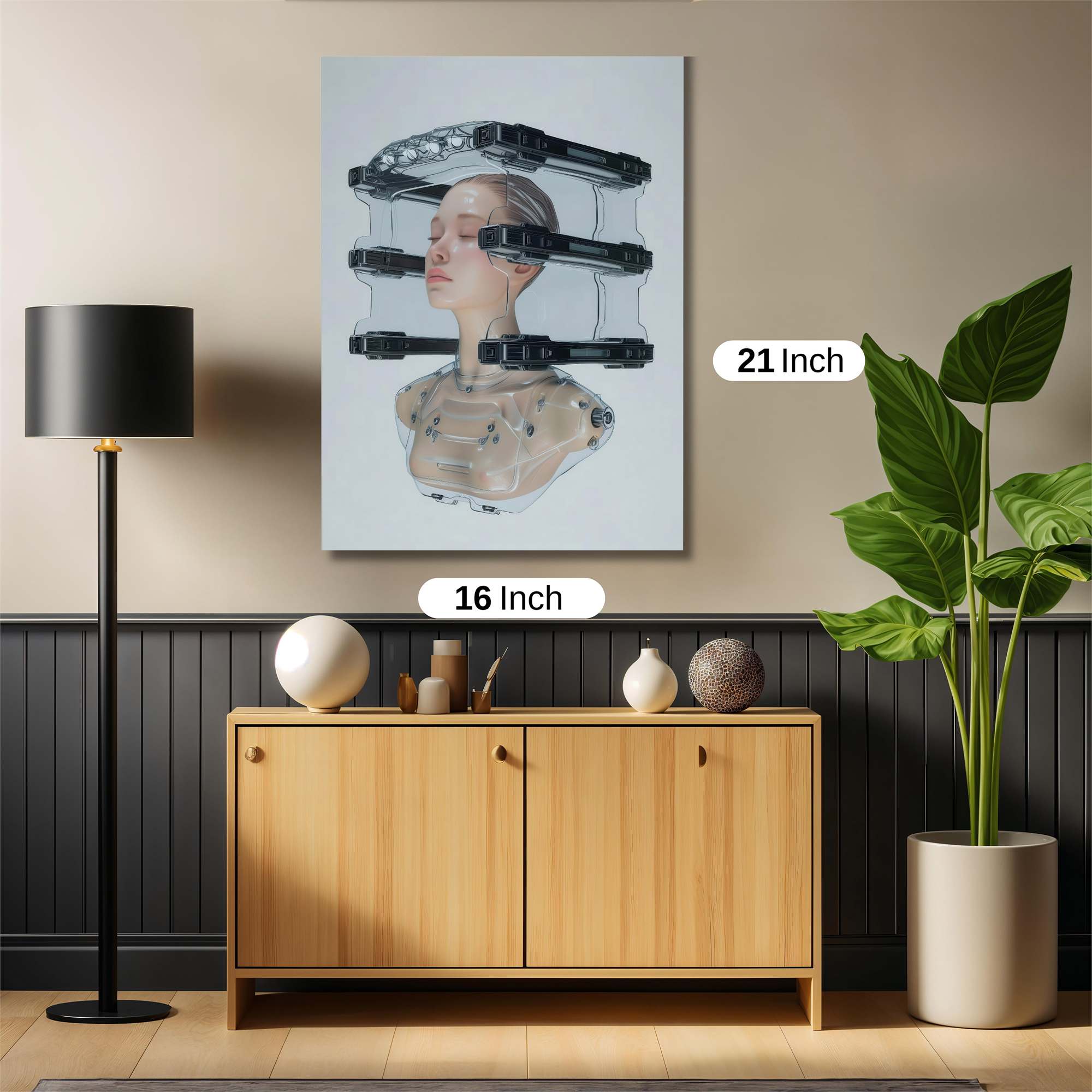 Cyber Serenity Safe Wall Magnetic / M