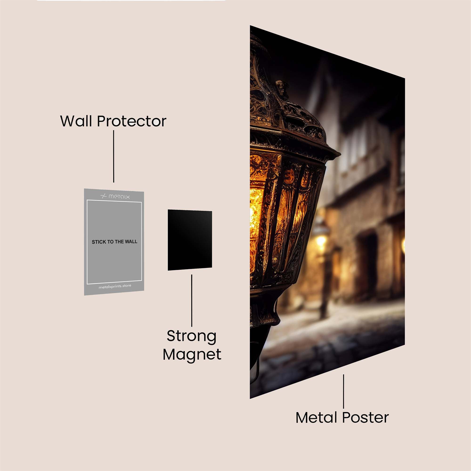 Lantern Whisper Safe Wall Magnetic / M