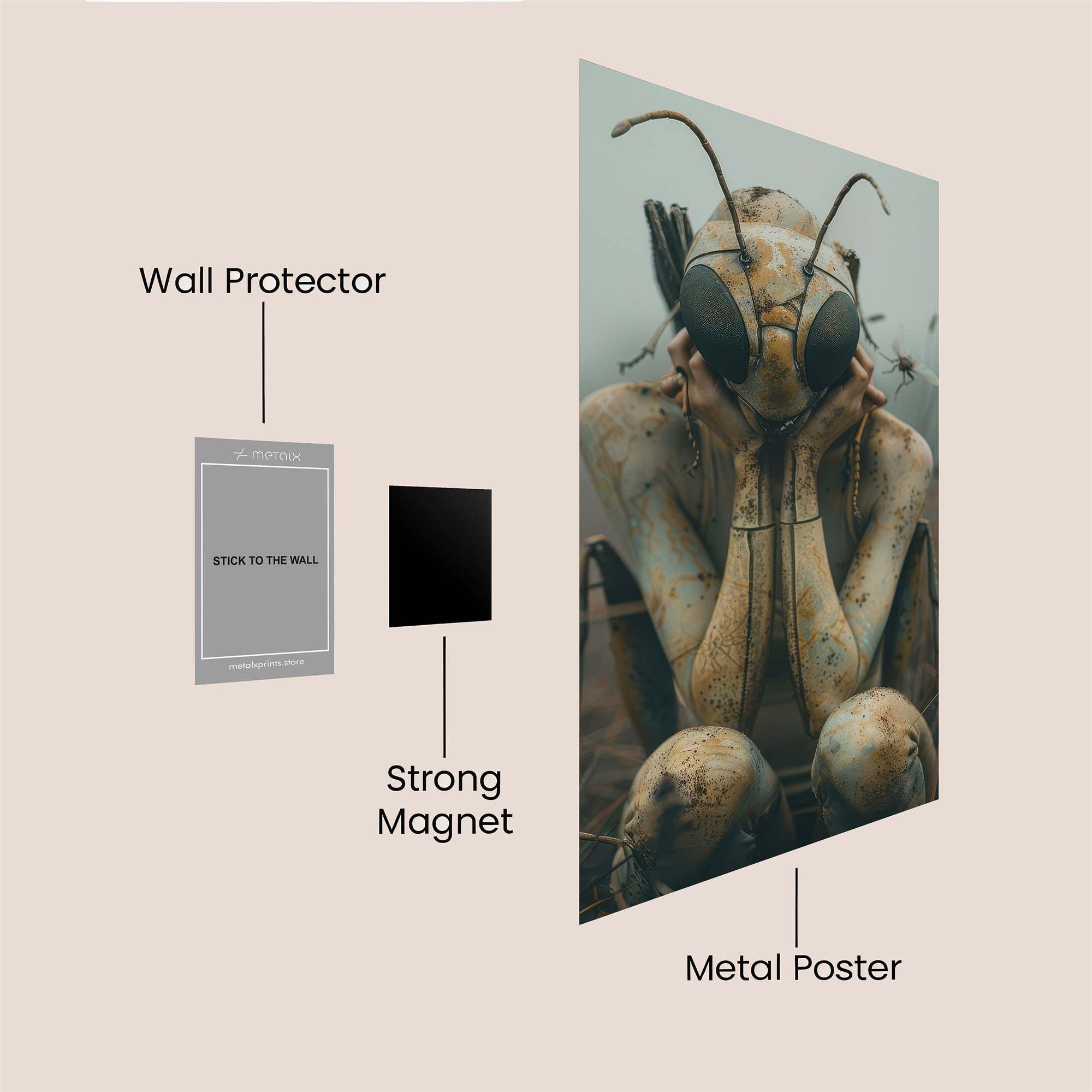 Mantis Melancholy Safe Wall Magnetic / M