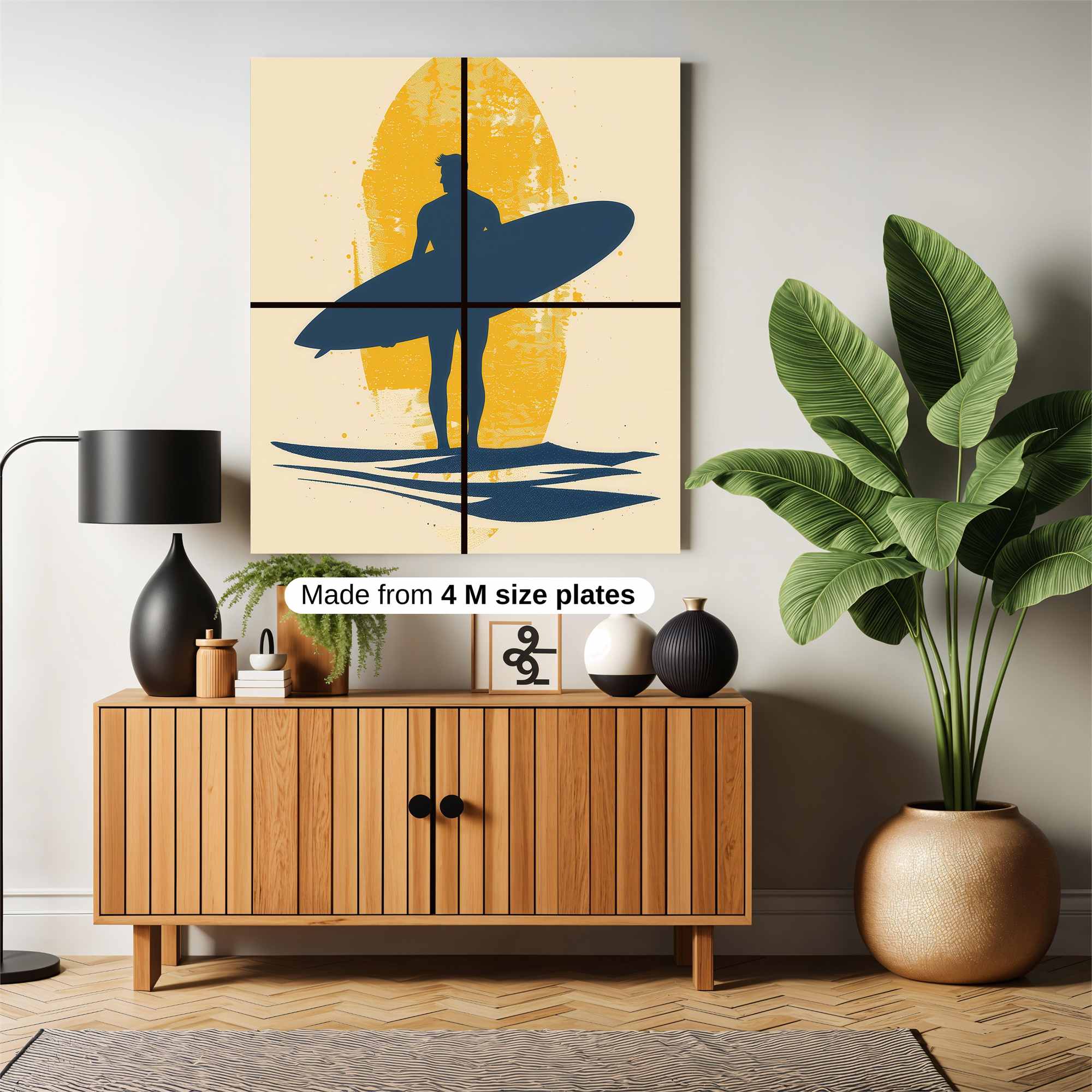 Sunset Surfer Safe Wall Magnetic / M