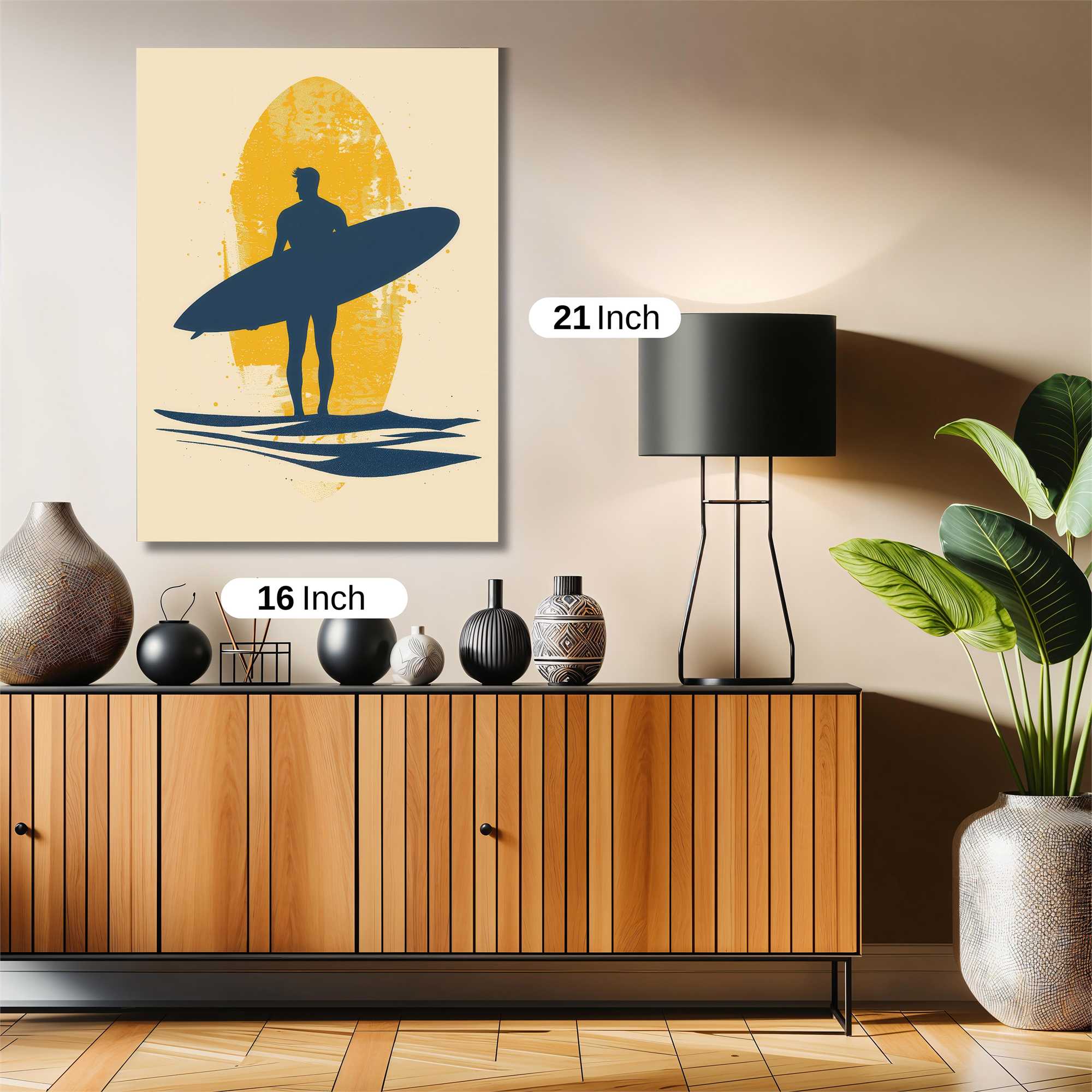 Sunset Surfer Safe Wall Magnetic / M