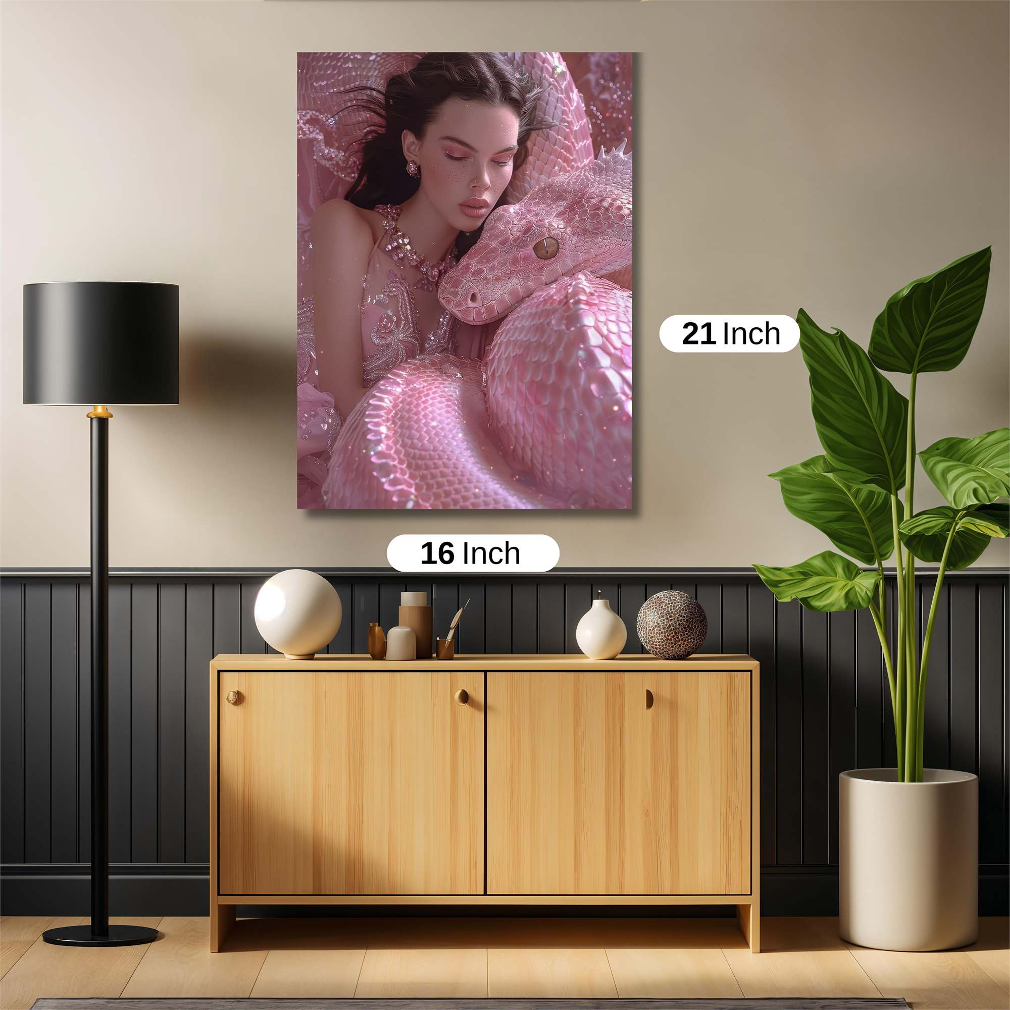 Serpentine Serenity Safe Wall Magnetic / M