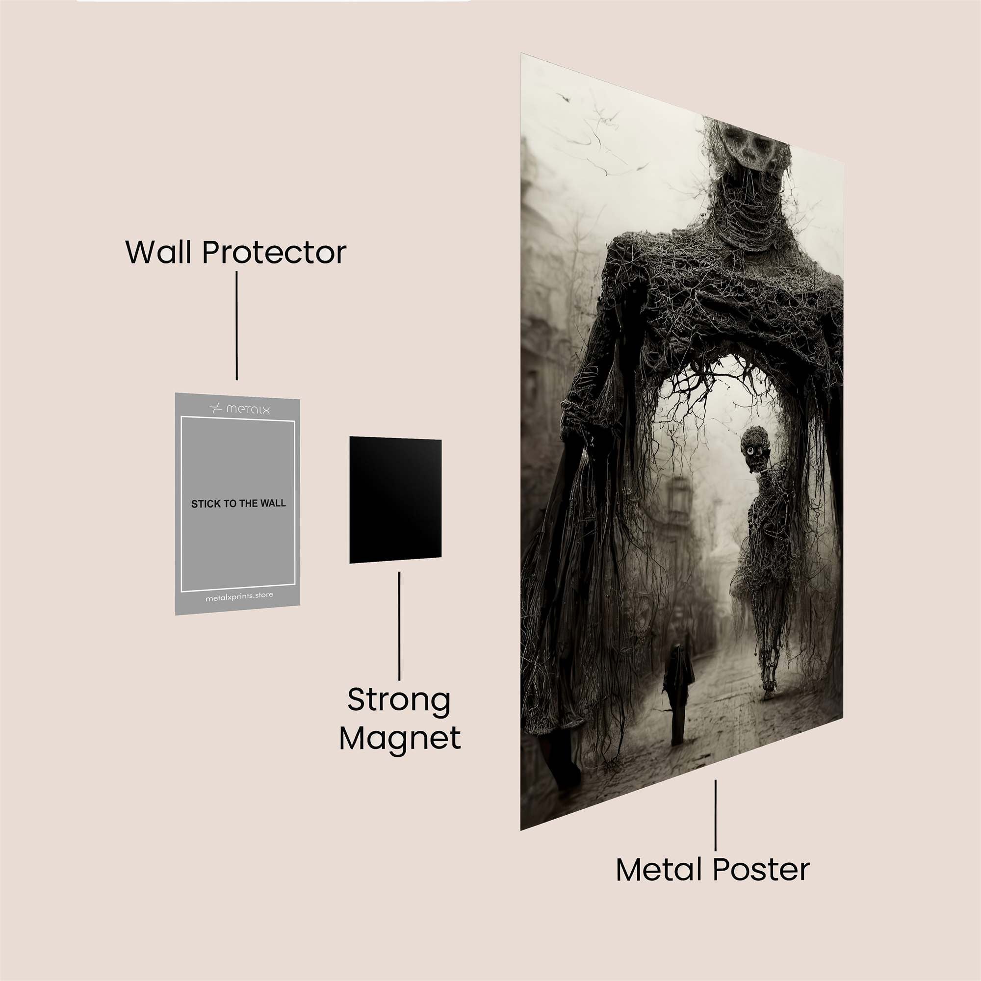 Skeleton Serenity Safe Wall Magnetic / M