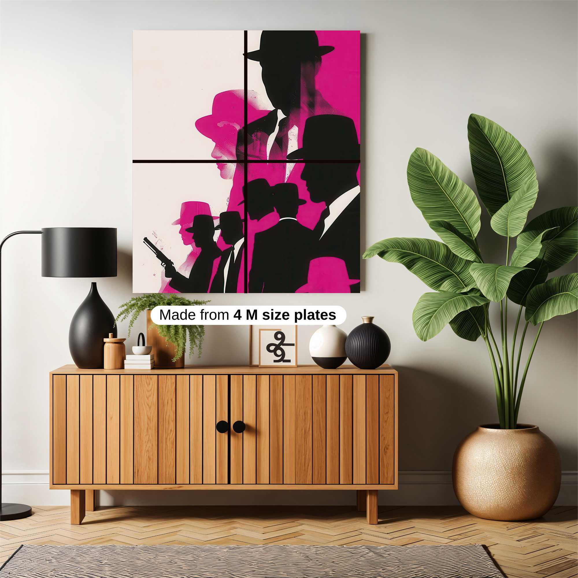 Gangster Shadows Safe Wall Magnetic / M