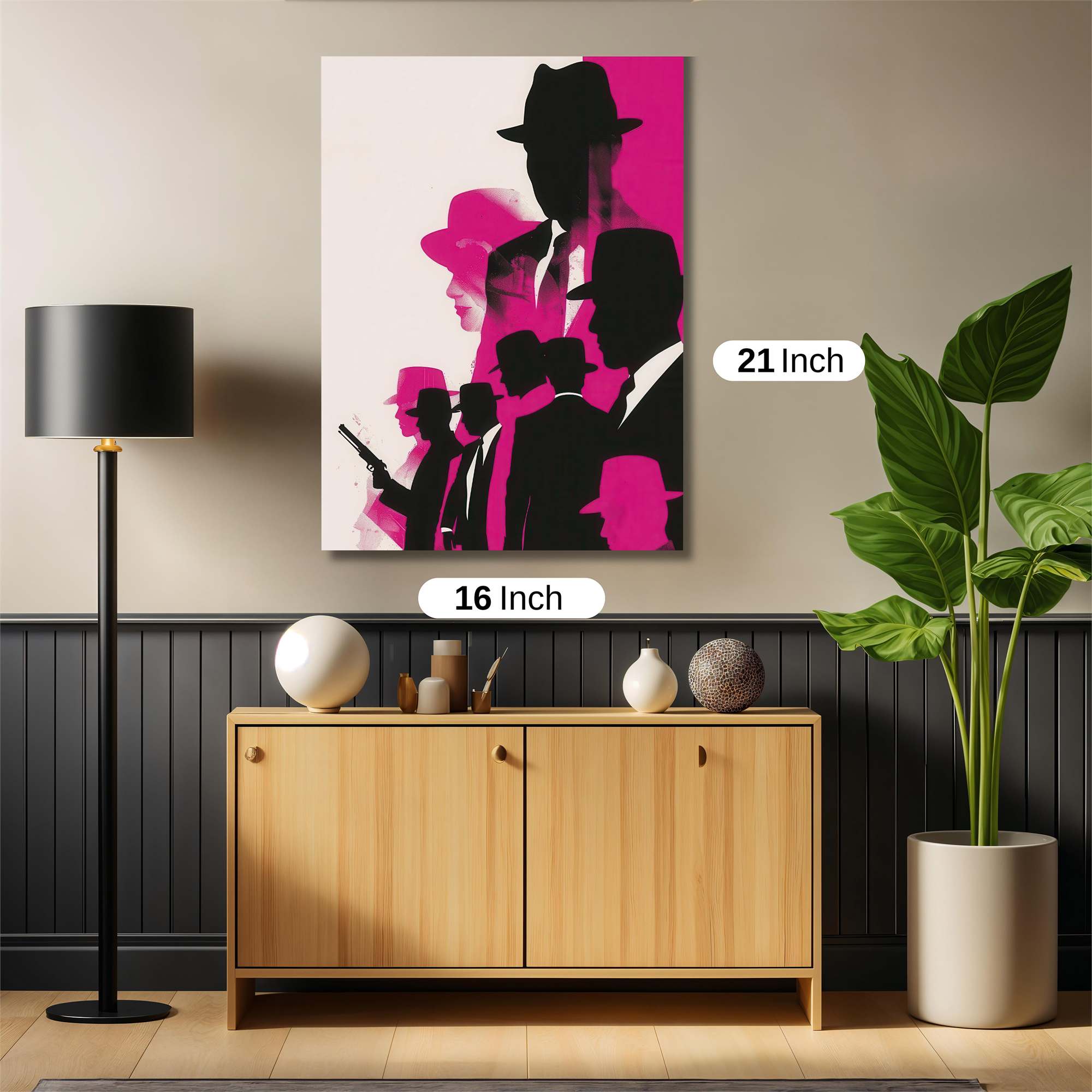 Gangster Shadows Safe Wall Magnetic / M