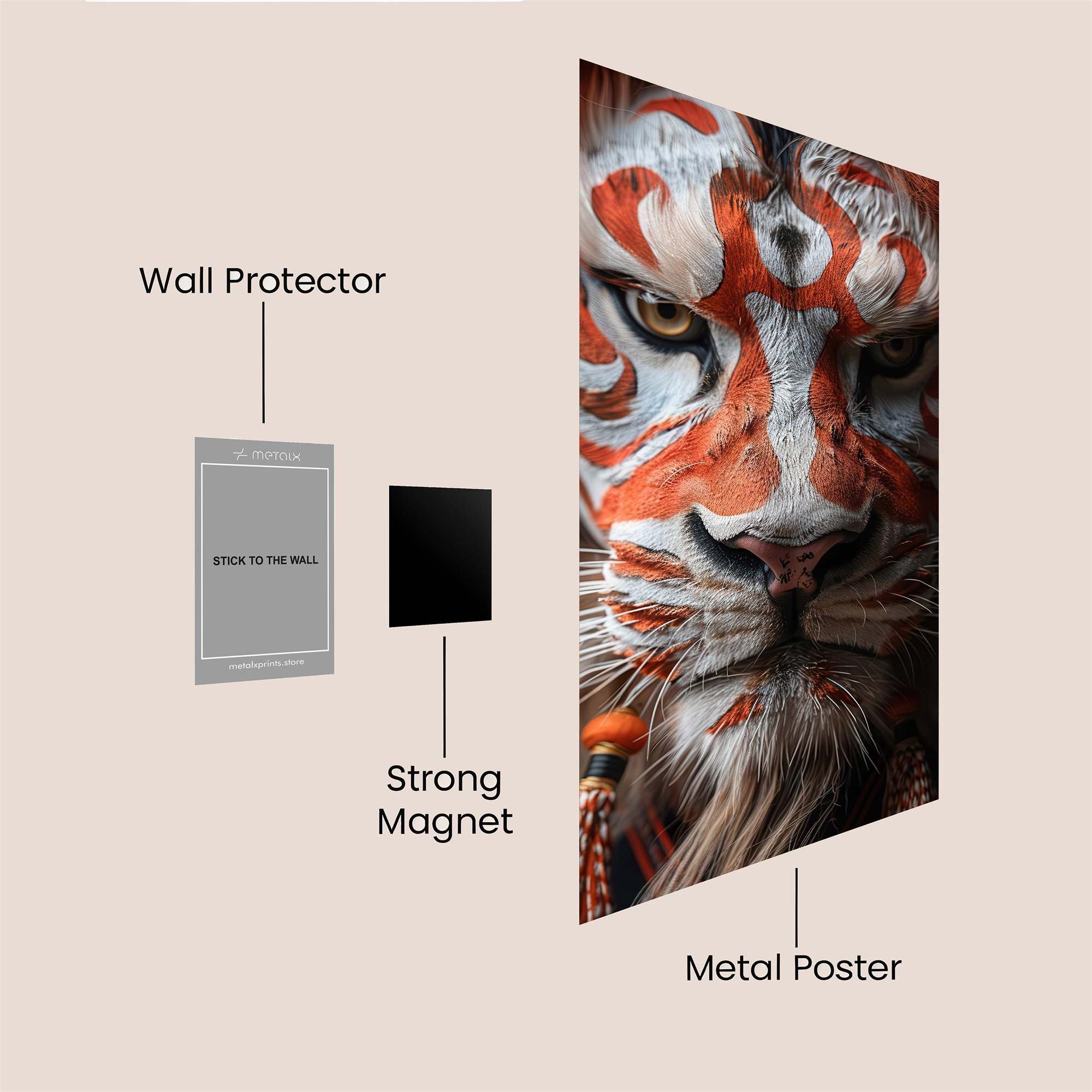 Lion Majestic Safe Wall Magnetic / M