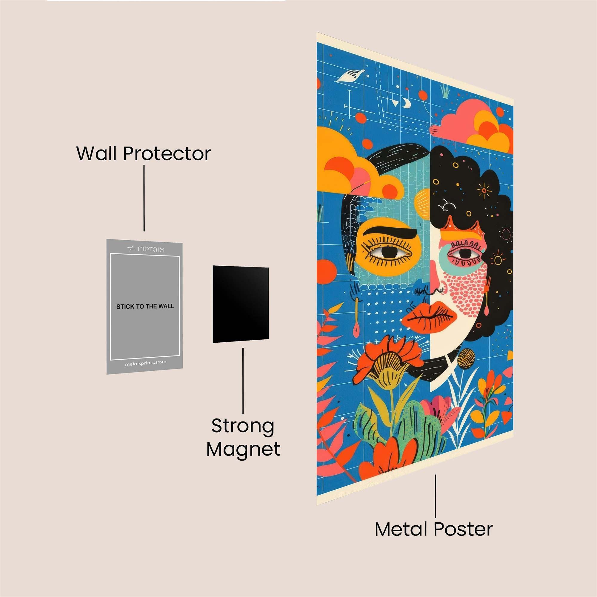 Floral Dream Safe Wall Magnetic / M