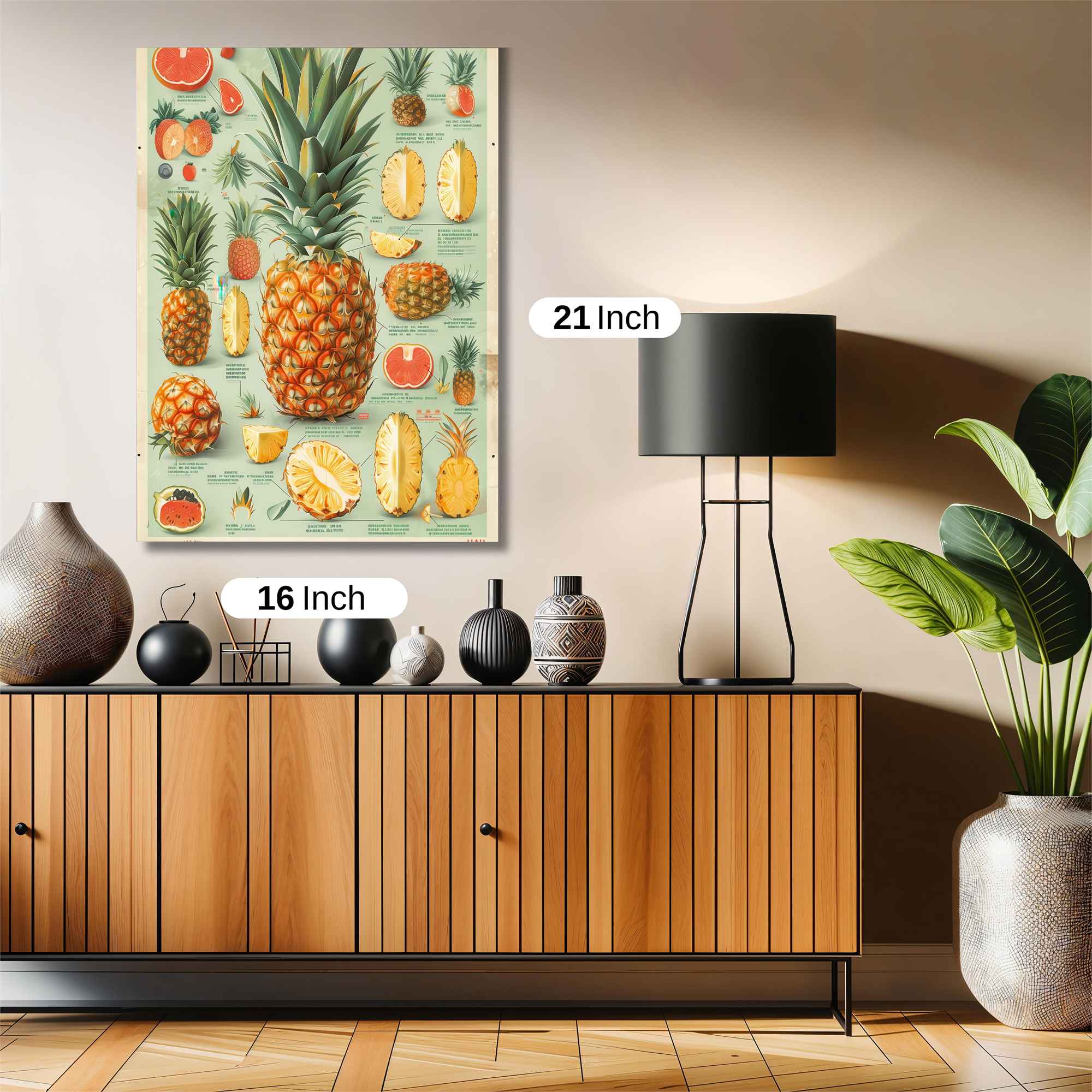 Pineapple Parade Safe Wall Magnetic / M