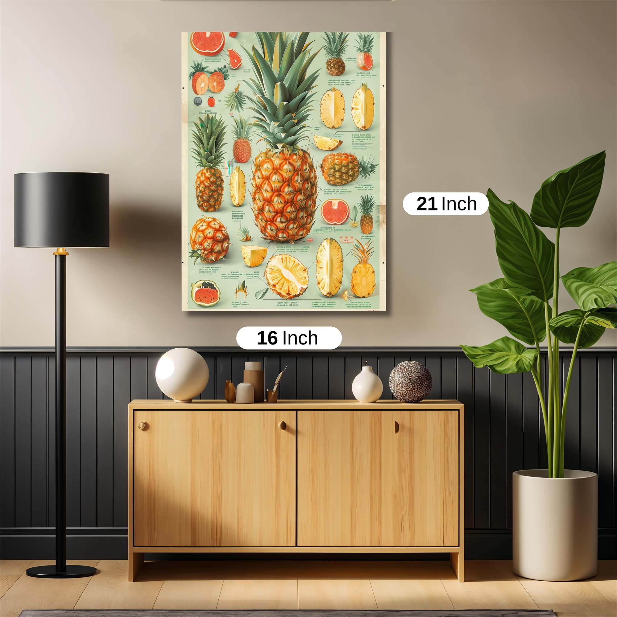 Pineapple Parade Safe Wall Magnetic / M
