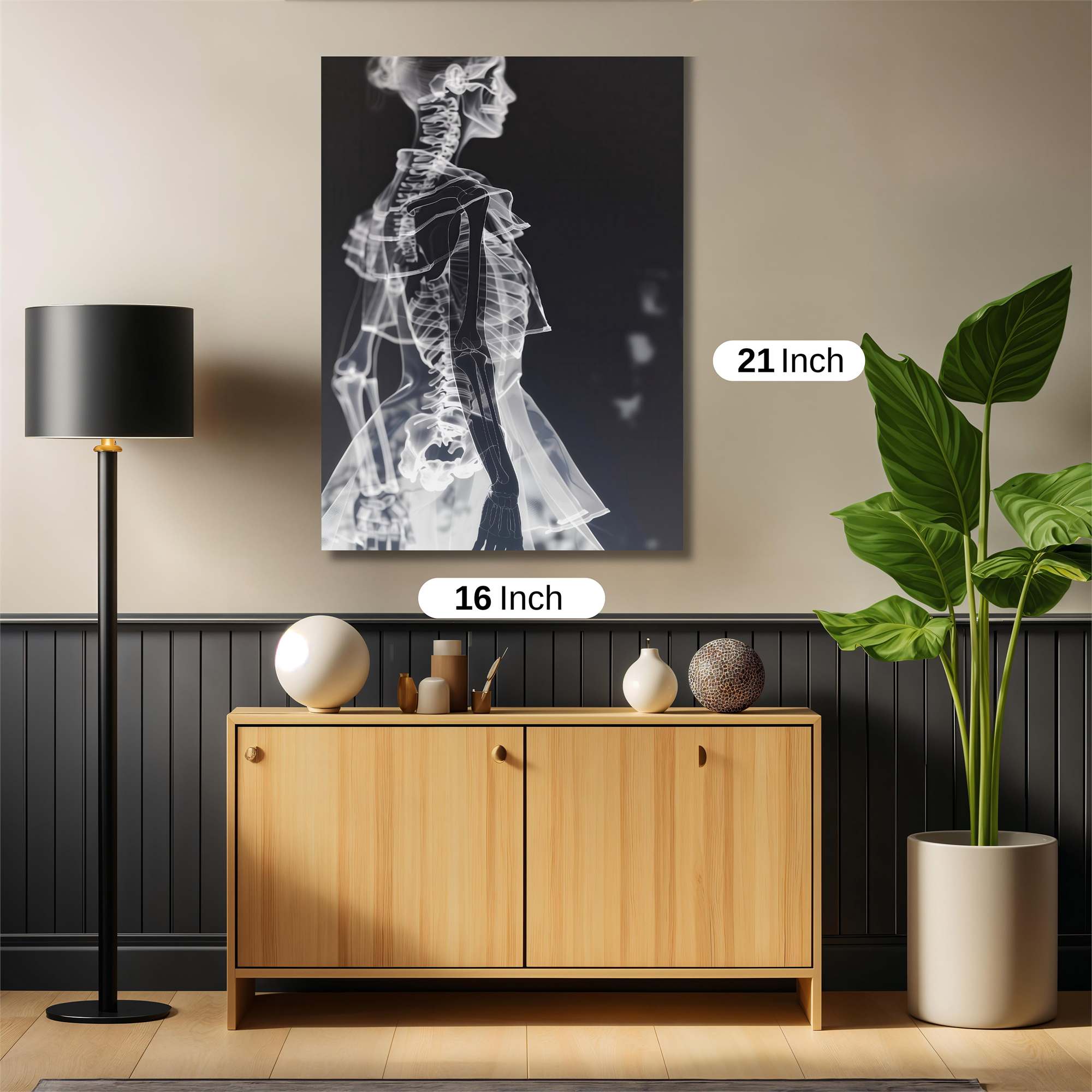 Skeleton Elegance Safe Wall Magnetic / M