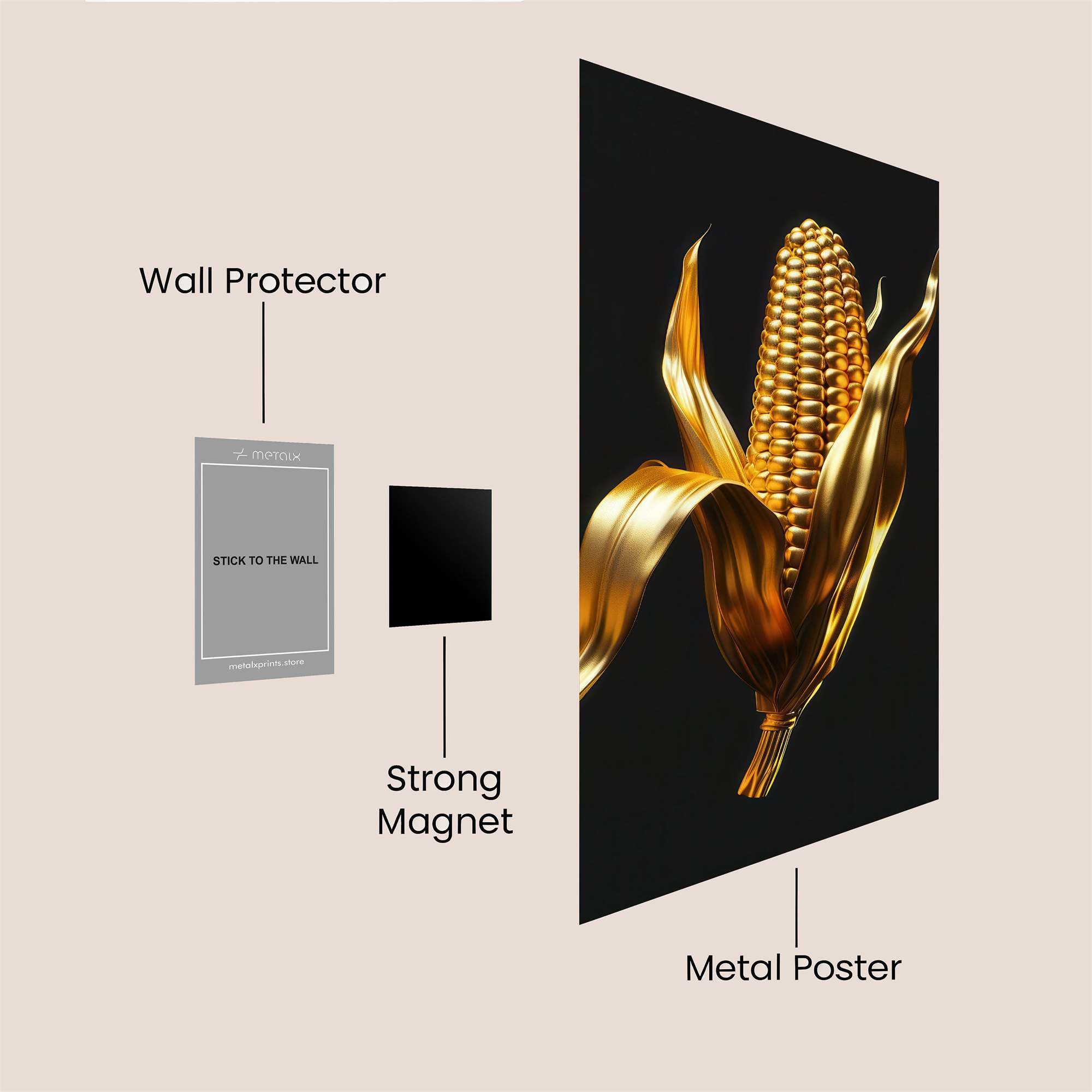 Golden Majesty Safe Wall Magnetic / M