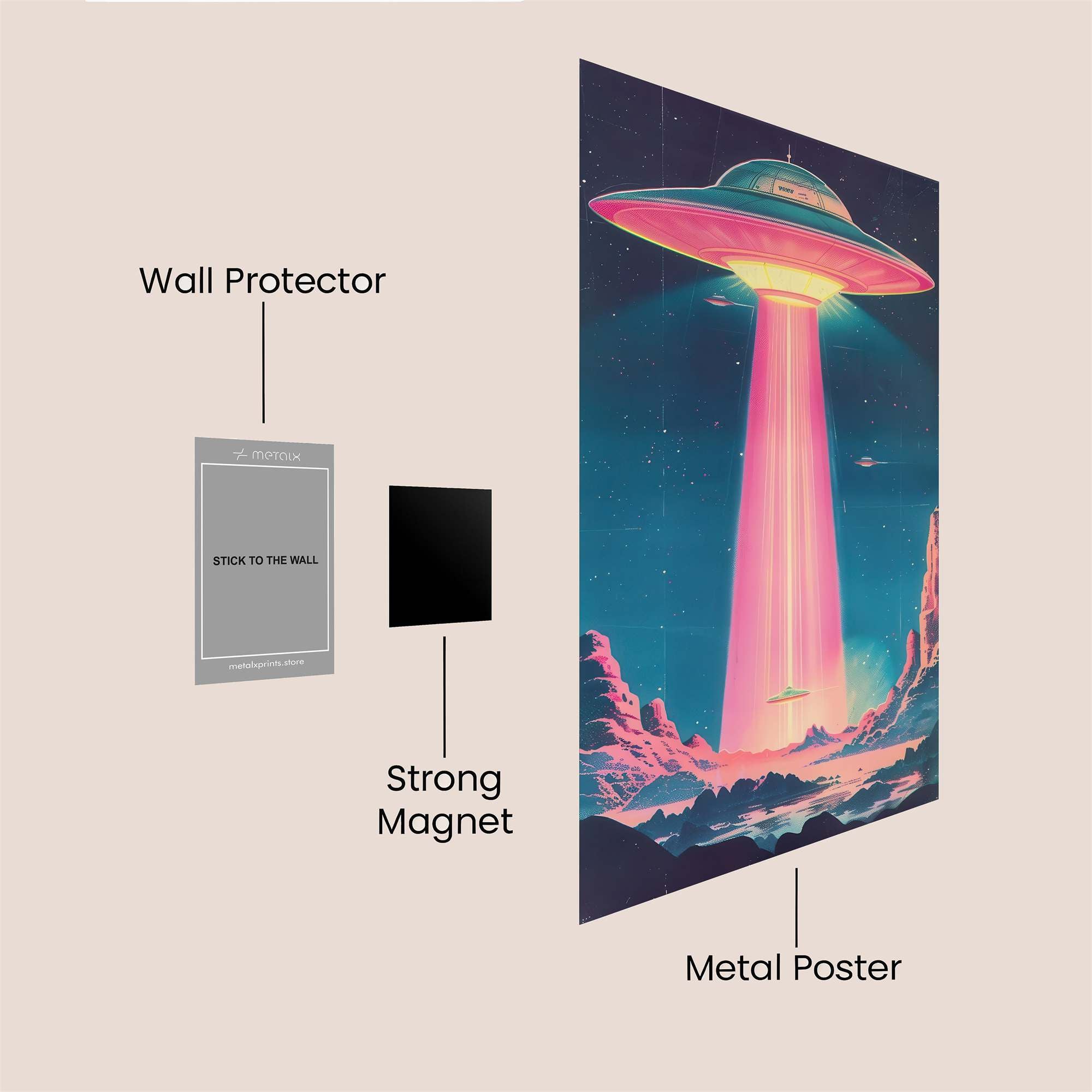 UFO Radiance Safe Wall Magnetic / M