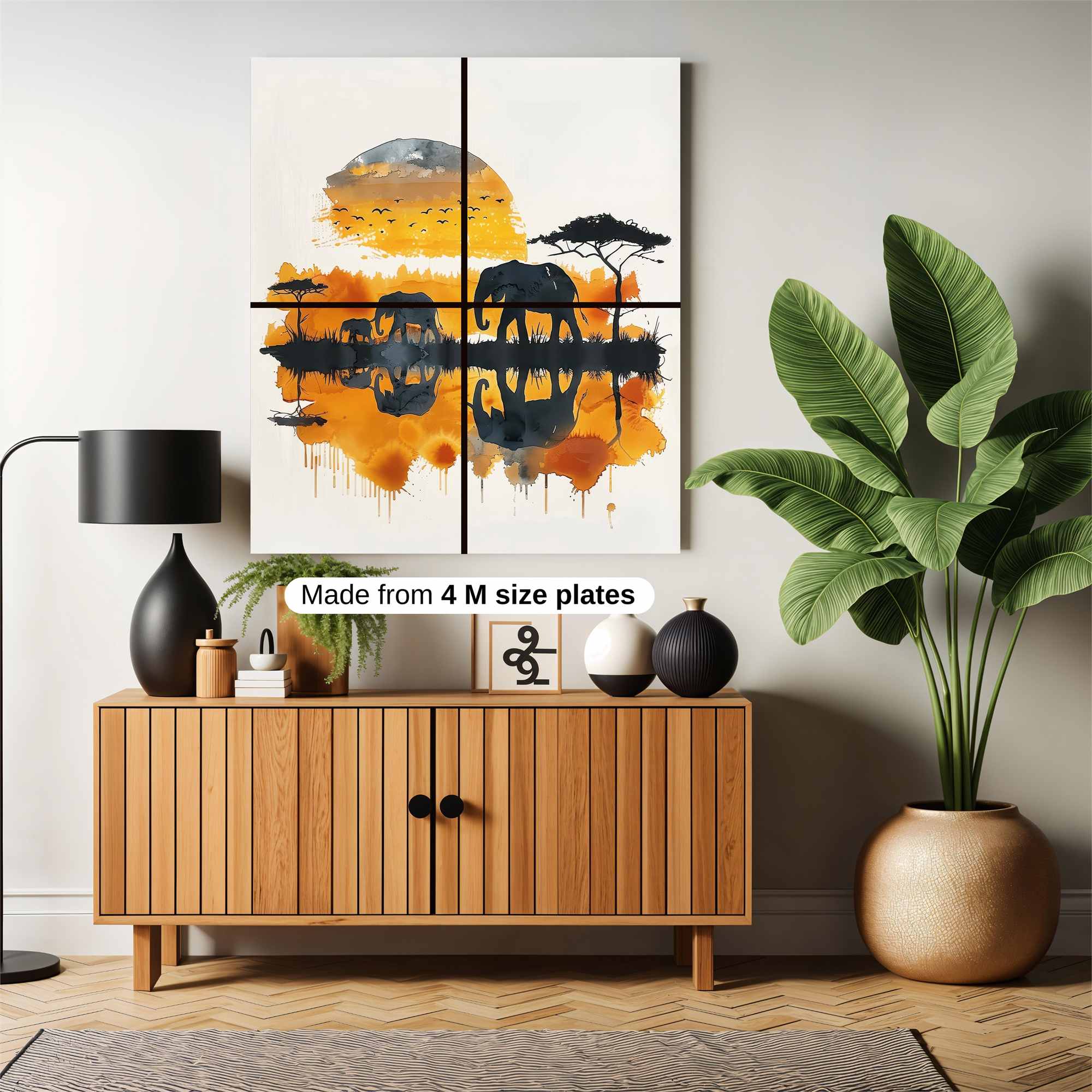 Elephant Serenity Safe Wall Magnetic / M