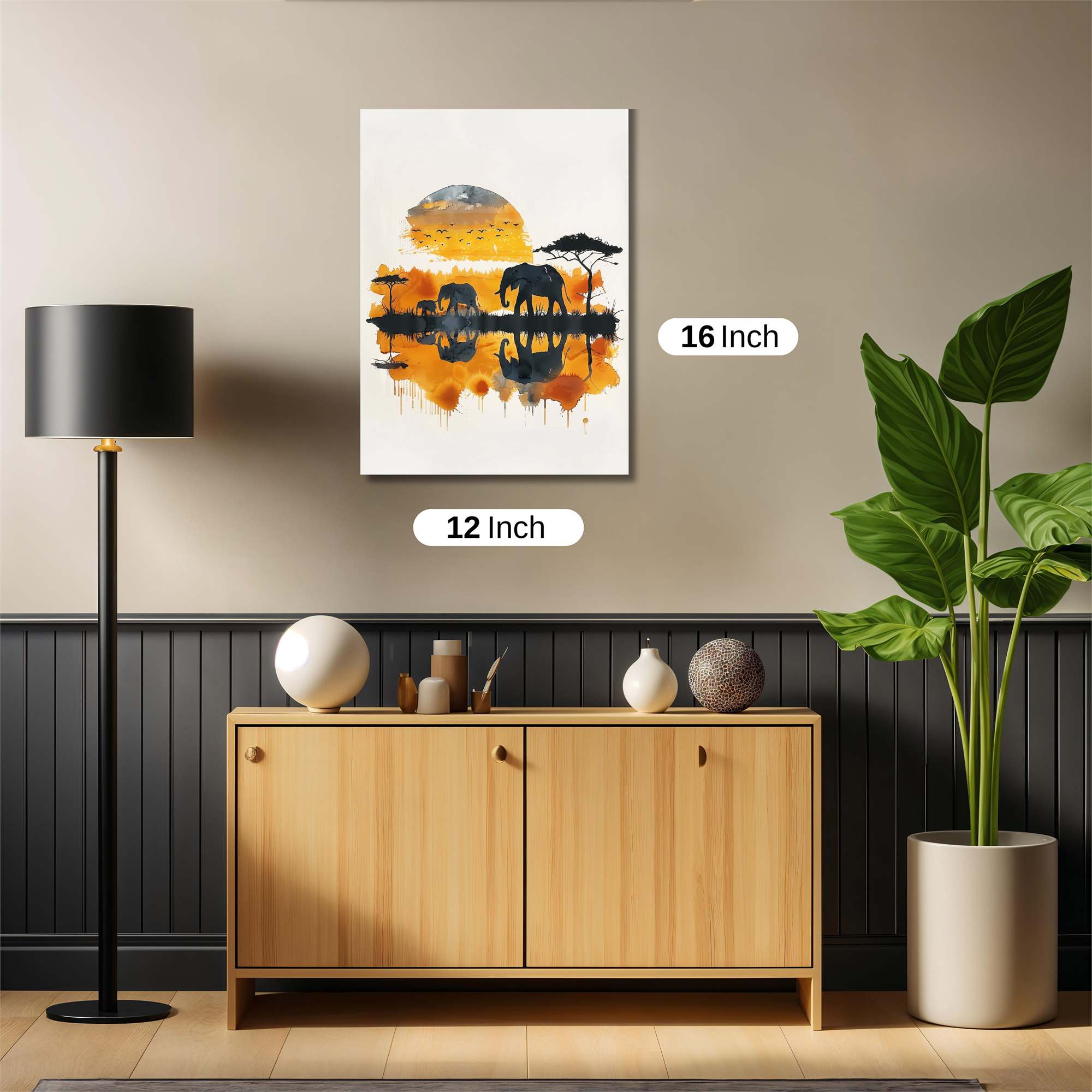 Elephant Serenity Safe Wall Magnetic / M