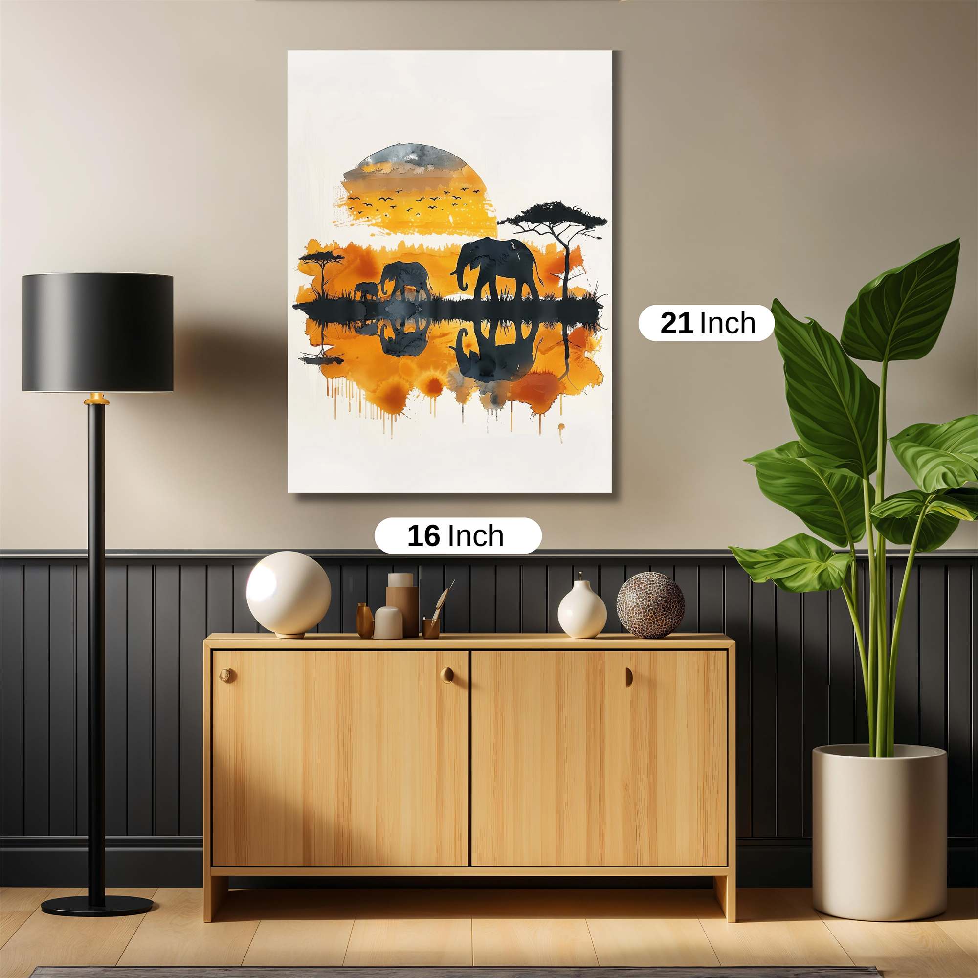 Elephant Serenity Safe Wall Magnetic / M