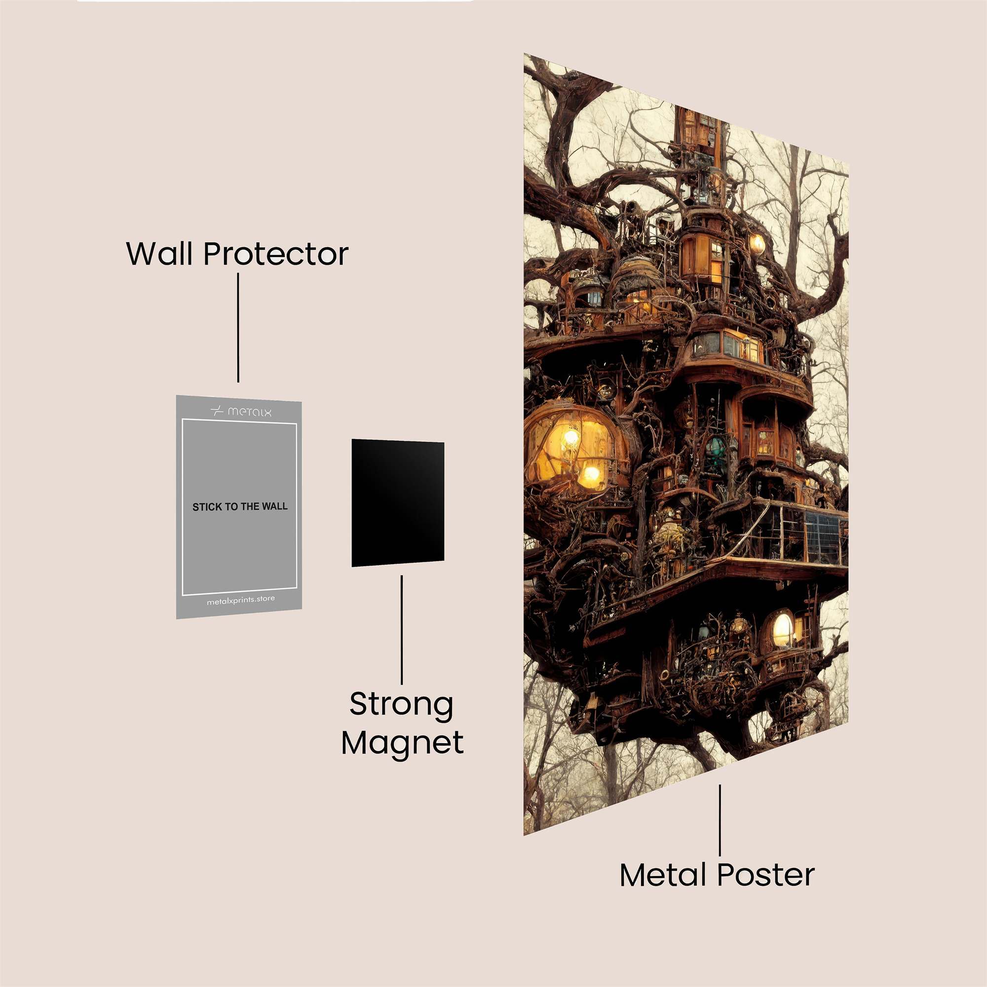 Treehouse Enchantment Safe Wall Magnetic / M