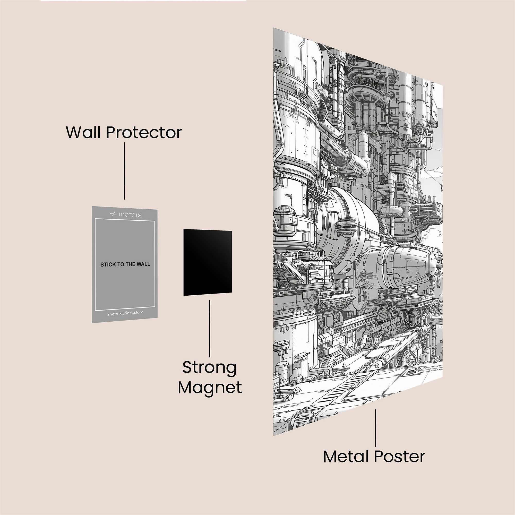 Mech Haven Safe Wall Magnetic / M