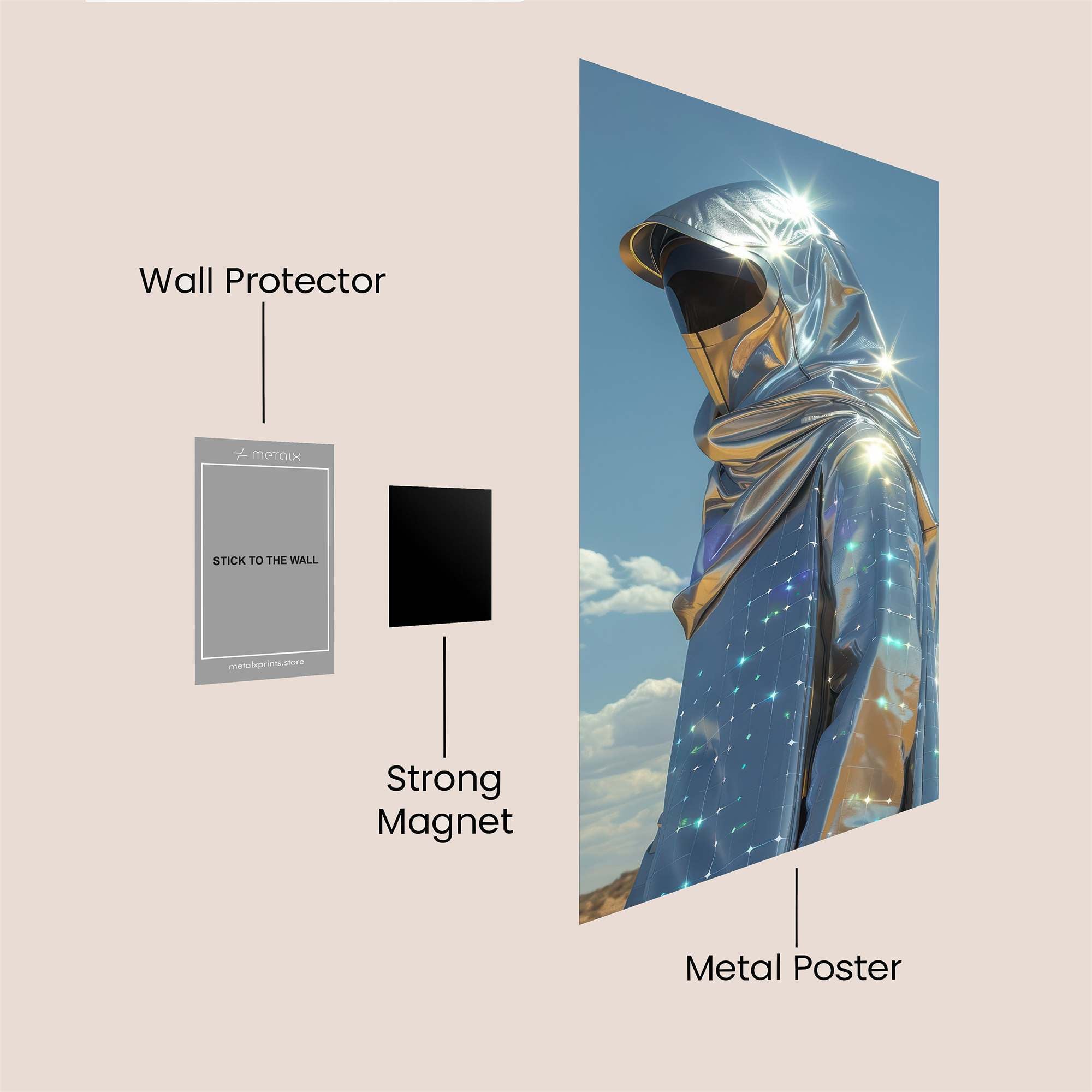 Mystic Shimmer Safe Wall Magnetic / M