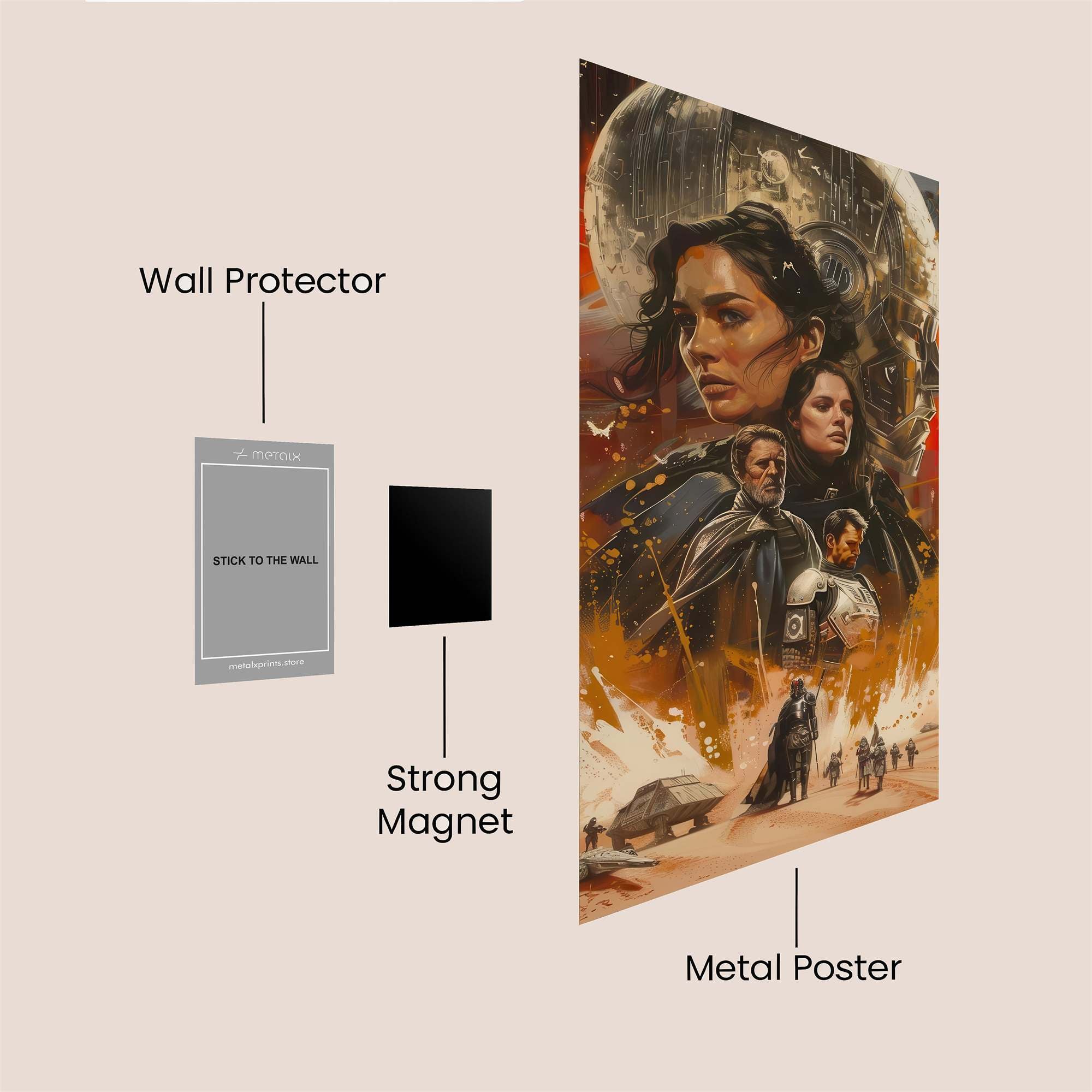Mandalorian Odyssey Safe Wall Magnetic / M