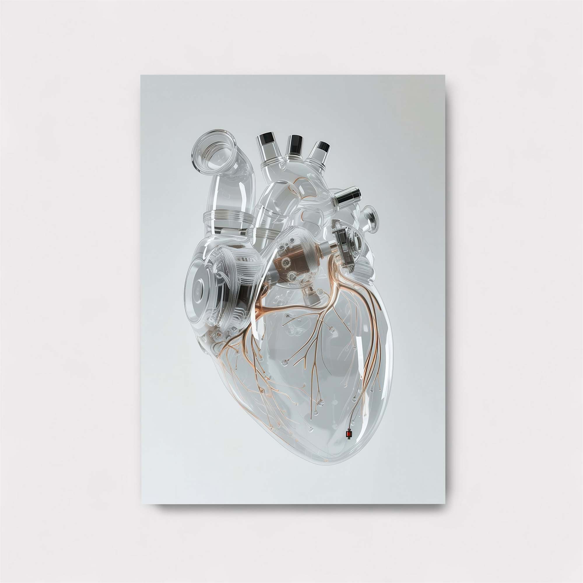 Heart Transparent Safe Wall Magnetic / M