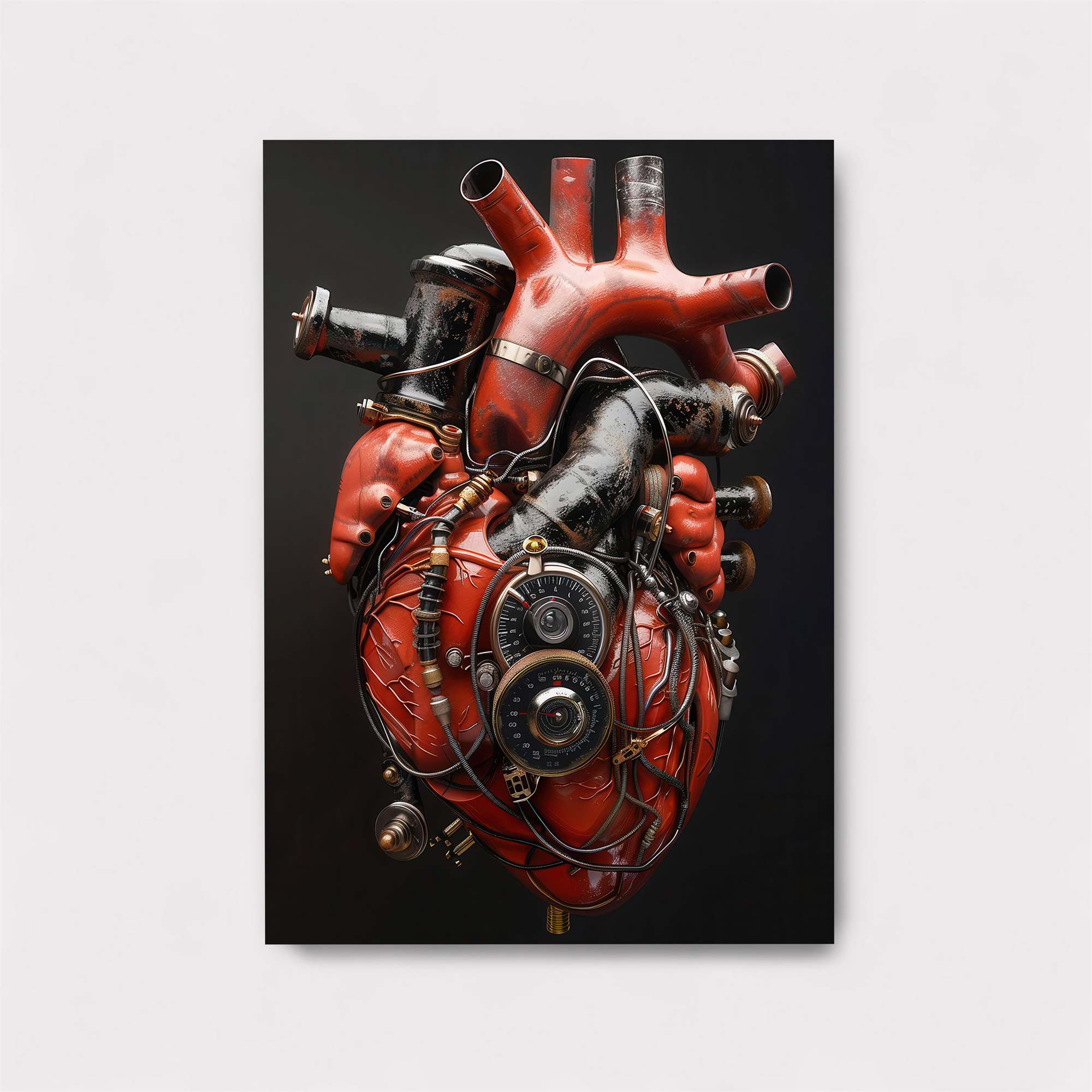 Steampunk Heart Safe Wall Magnetic / M