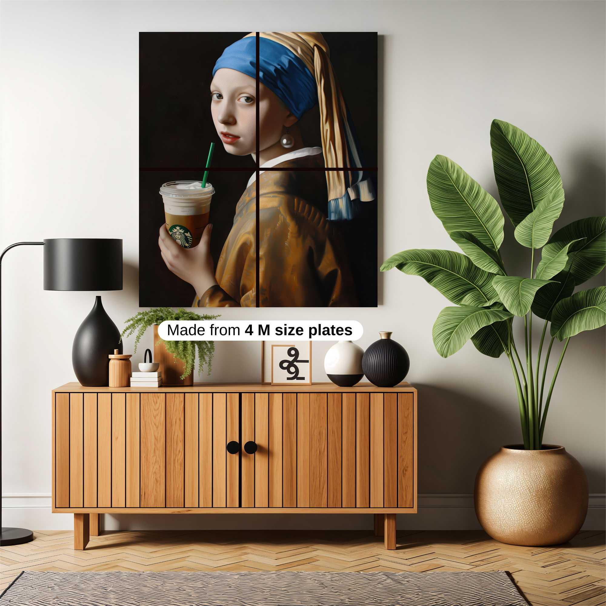 Girl Sipping Safe Wall Magnetic / M