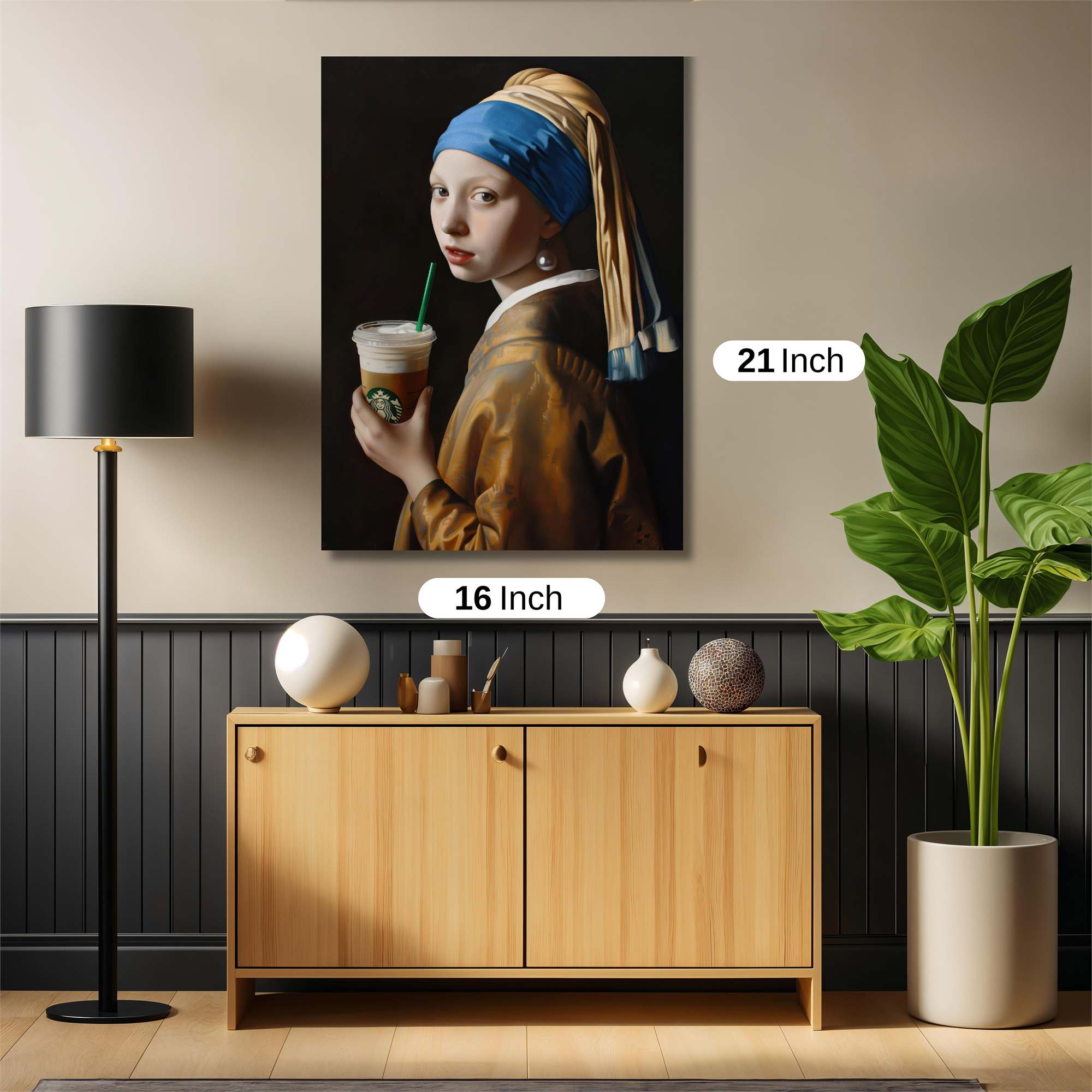 Girl Sipping Safe Wall Magnetic / M