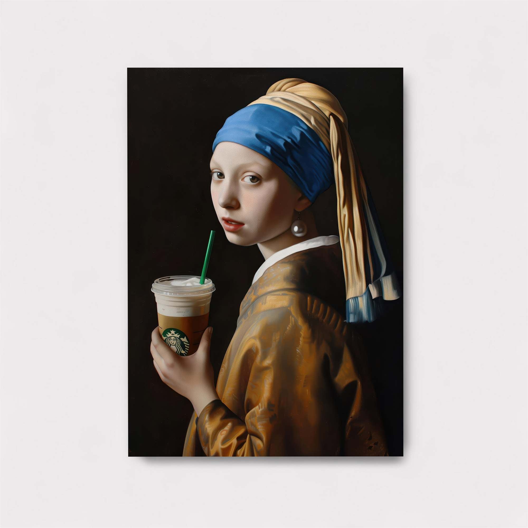 Girl Sipping Safe Wall Magnetic / M